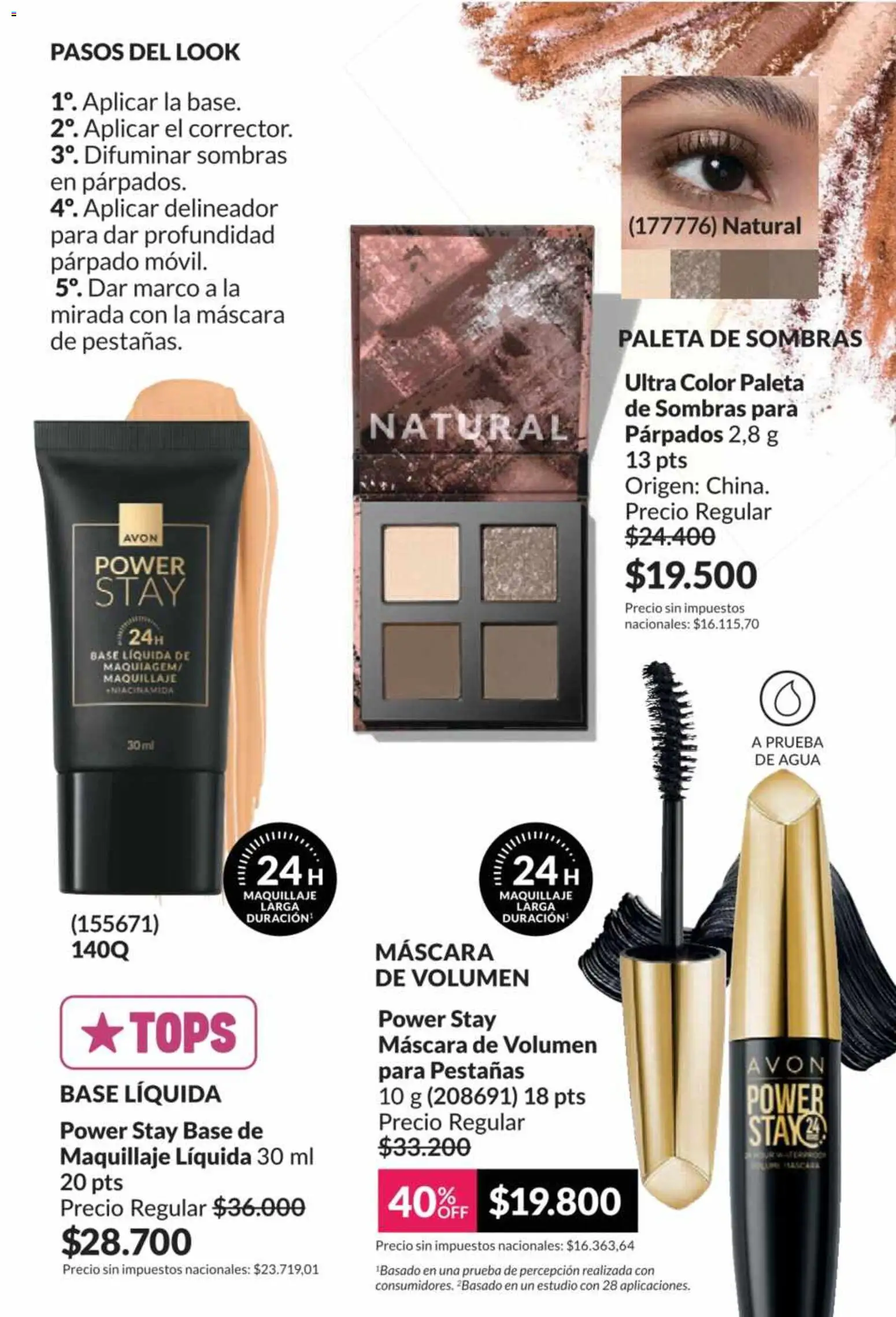 Catálogo AVON Campaña 5/2026 │ válido desde el 01.05.2026 | Página: 28 | Productos: Maquillaje, Máscara, Delineador, Agua
