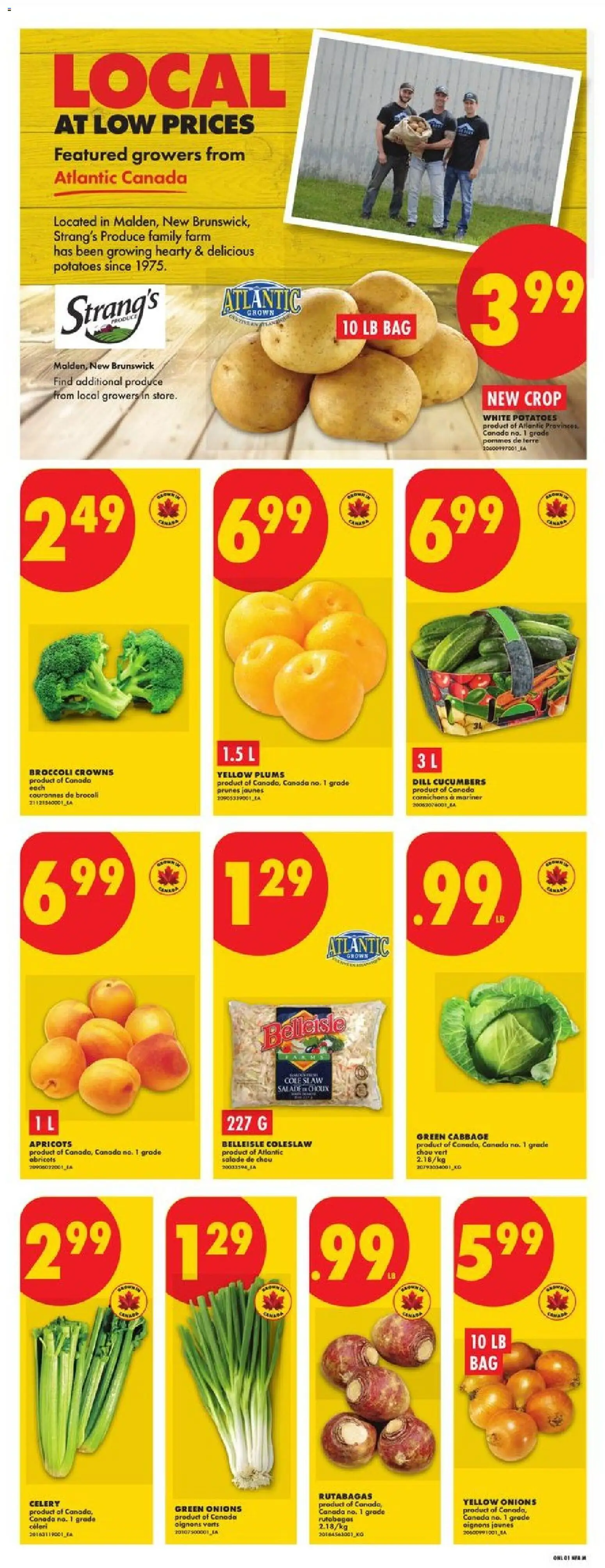 No Frills flyer valid from Jul 30, 2026 | Page: 3 | Products: Cucumbers, Potatoes, Bag
