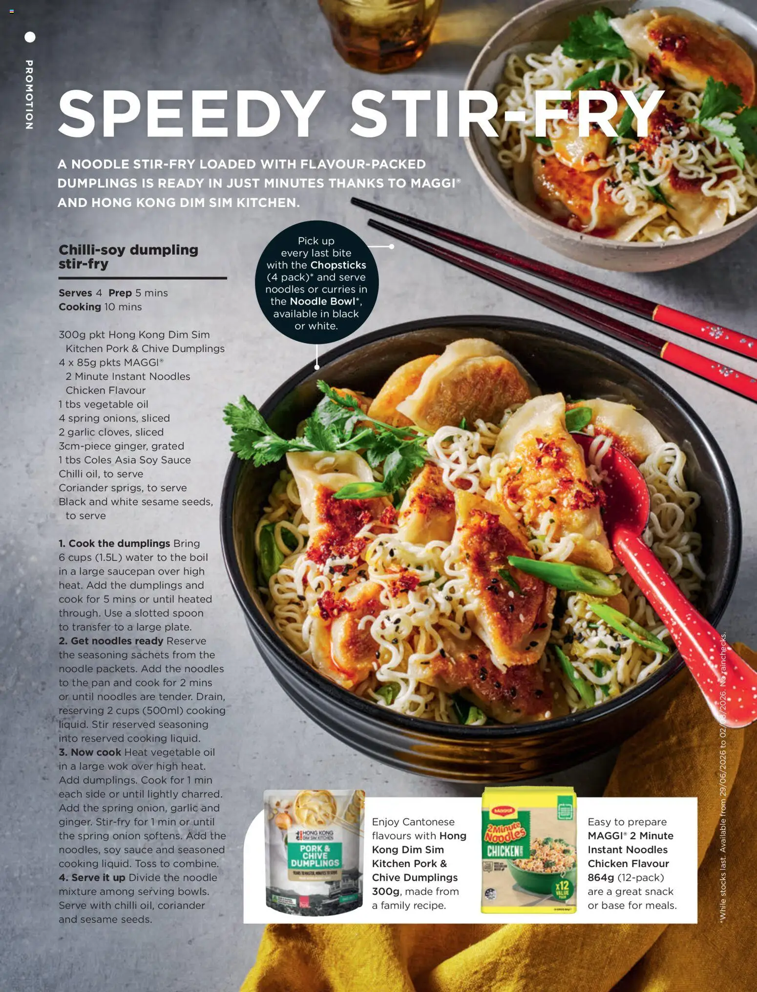Coles catalogue - valid from 01/07/2026 | Page: 64 | Products: Oil, Noodles, Water, Chilli
