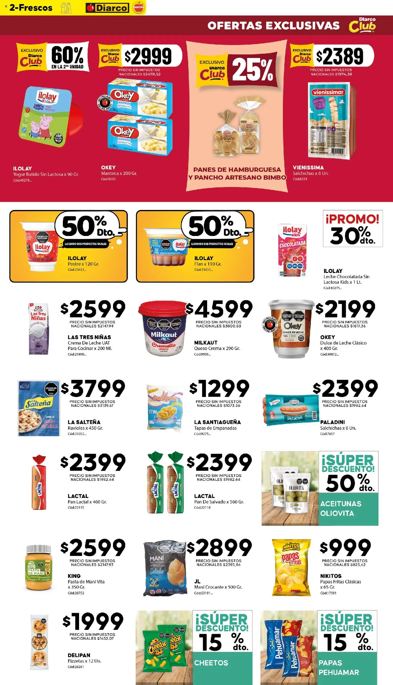Diarco - Ofertas Diarco Barrio │ válido desde el 17/08/2026 | Página: 2 | Productos: Frutilla, Crema de leche, Dulce, Pan