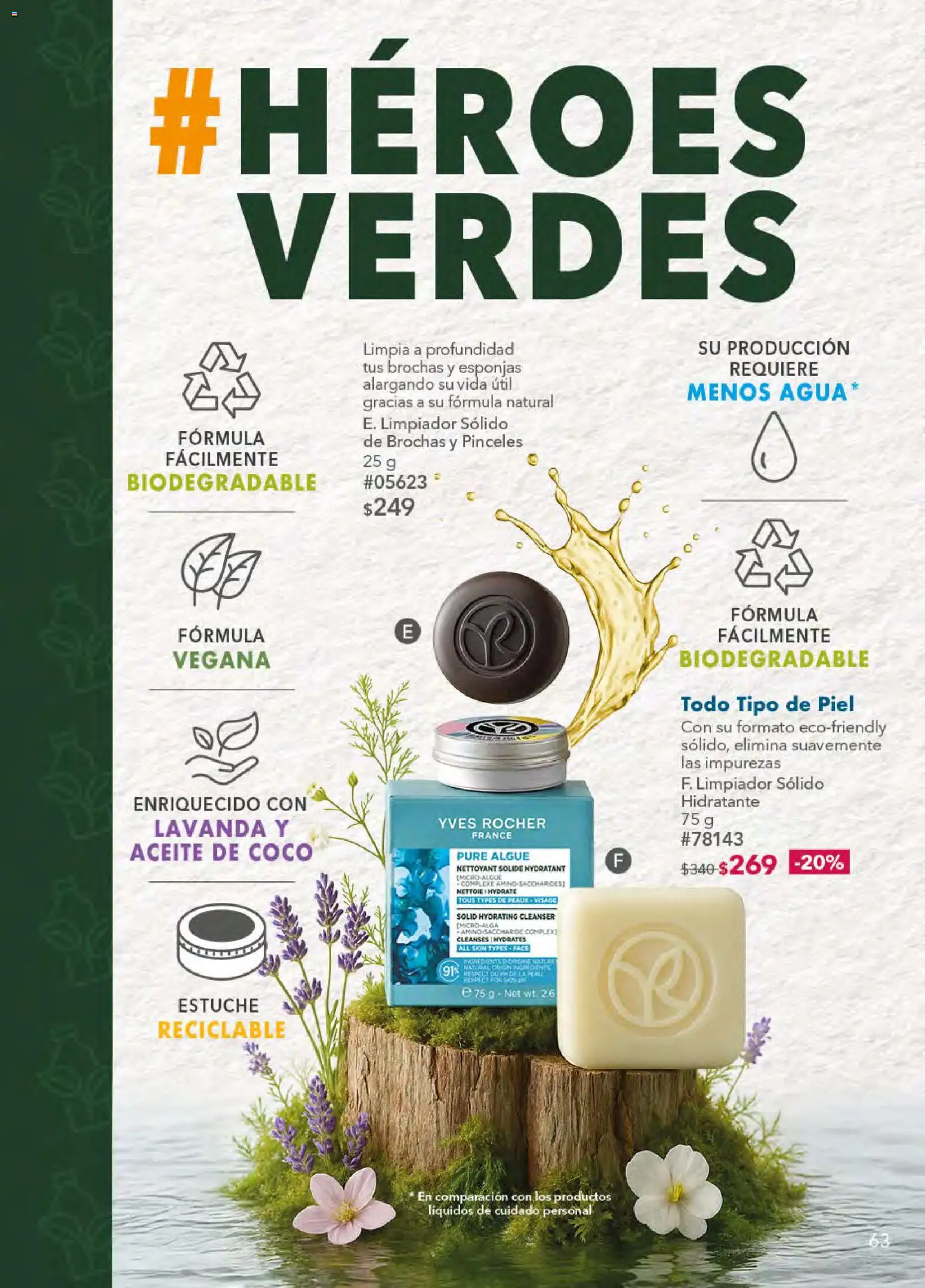Nuevas ofertas de Yves Rocher válidas en toda la República Mexicana desde el 21.04.2026. ¡Encuentra las mejores ofertas en Yves Rocher campaña 6 2026! | Página: 63 | Productos: Aceite, Estuche, Limpiador