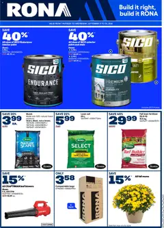 Preview of Rona weekly flyer from shop Rona valid from Sep 17, 2026