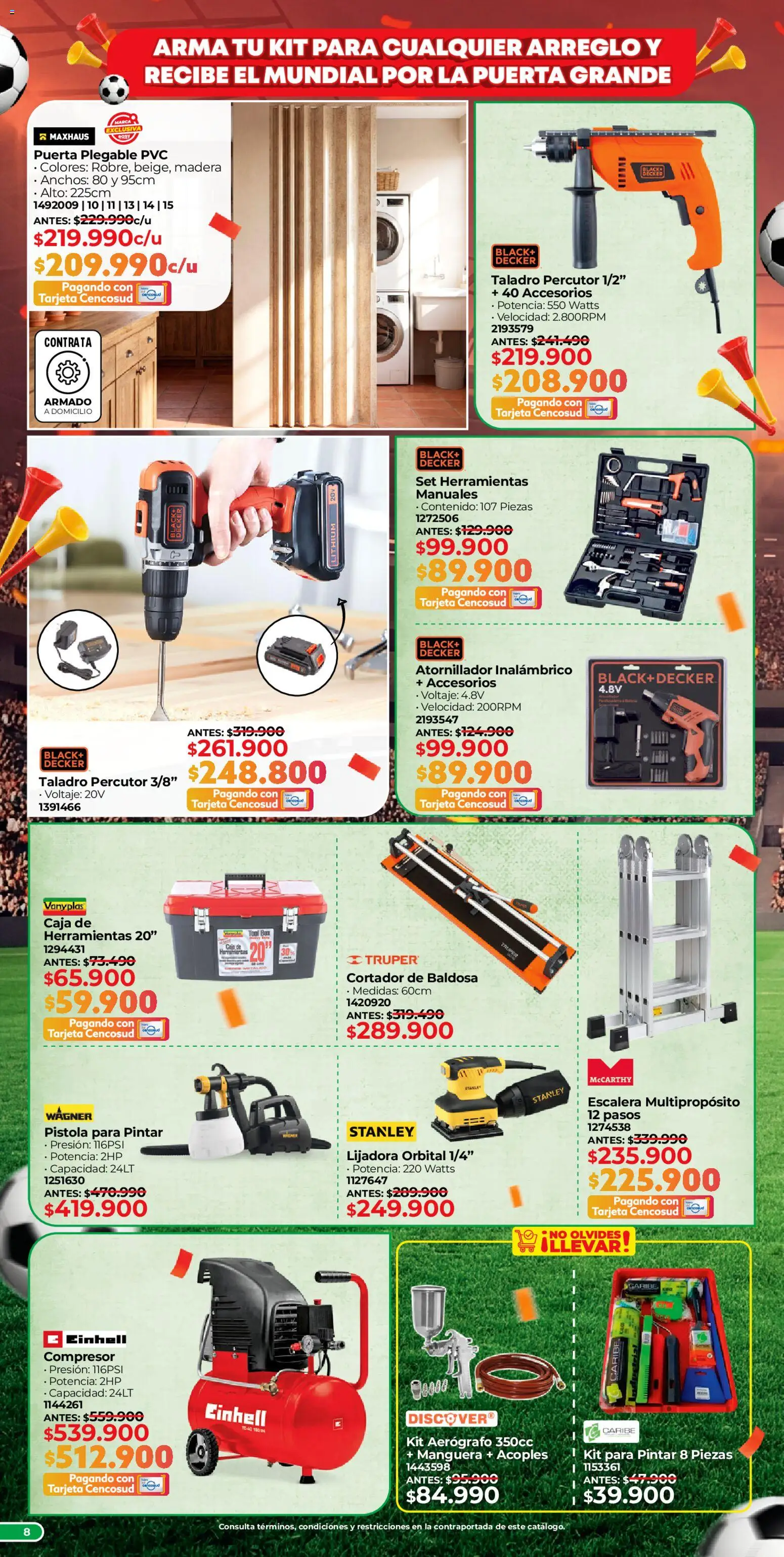 Easy revista - valida desde el 16.03.2026 | Página: 8 | Productos: Cortador, Caja de herramientas, Manguera, Caja