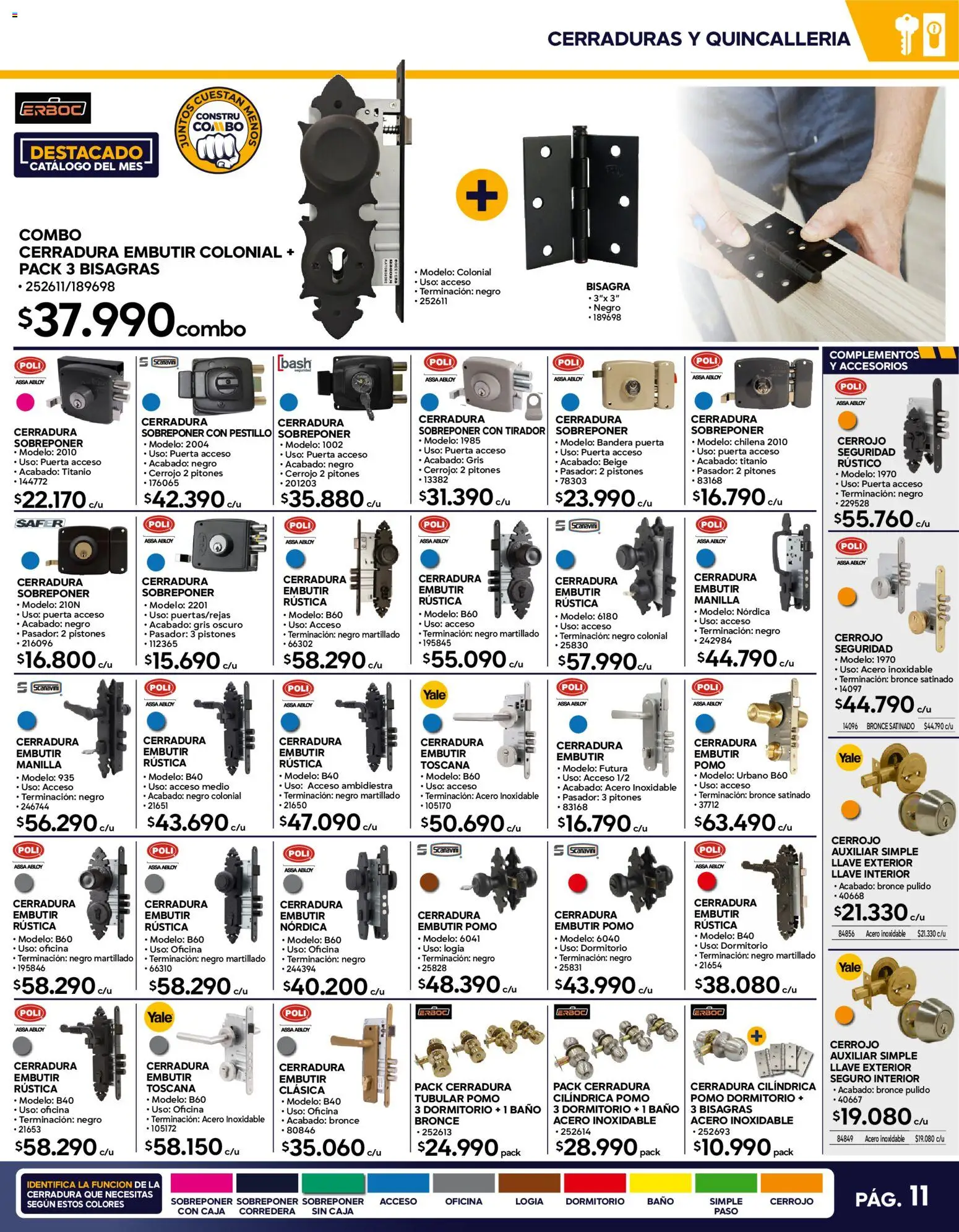 Construmart Ofertas │ válido desde el 01.03.2026 | Página: 11 | Productos: Caja, Cerradura, Bisagra, Pasador