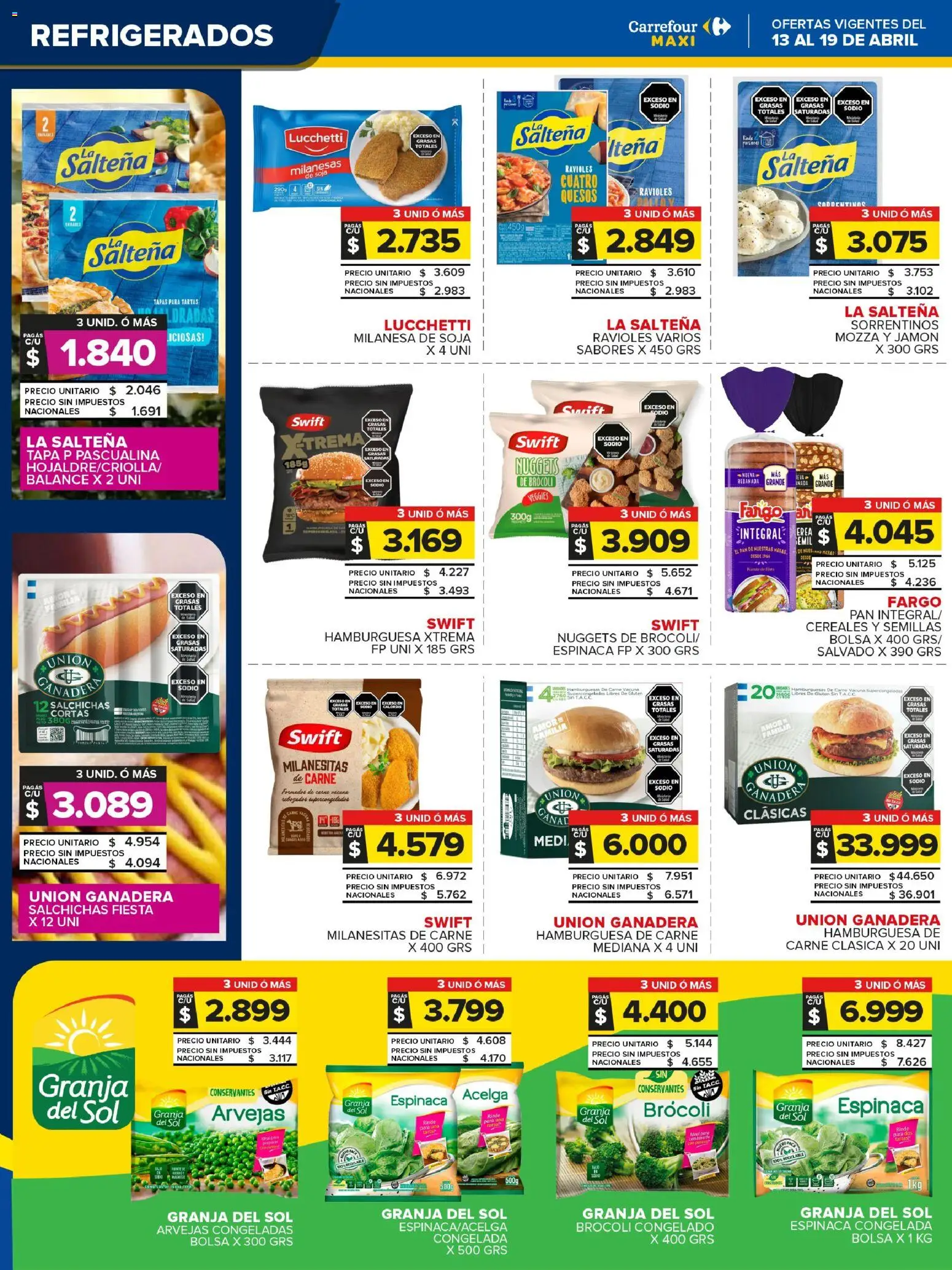 Carrefour Maxi catálogo │ válido desde el 13.04.2026 | Página: 11 | Productos: Bolsa, Acelga, Semillas, Pan