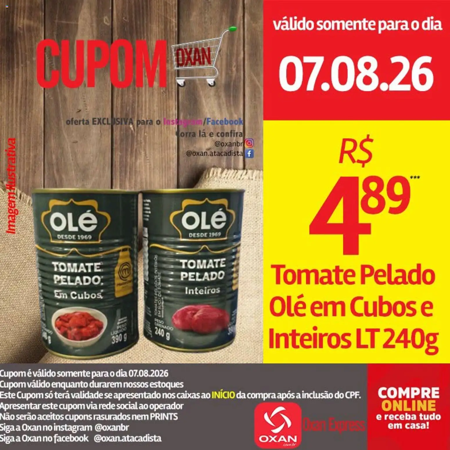 Oxan Atacadista Folheto - válido de 07/08/2026 | Página: 18 | Produtos: Tomate, Suco, Tomates