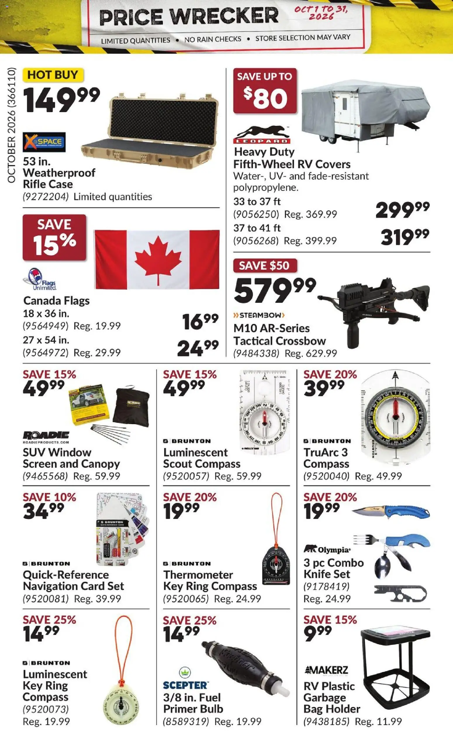 Princess Auto flyer valid from Oct 1, 2026 | Page: 8 | Products: Case, Bag, Thermometer, Navigation