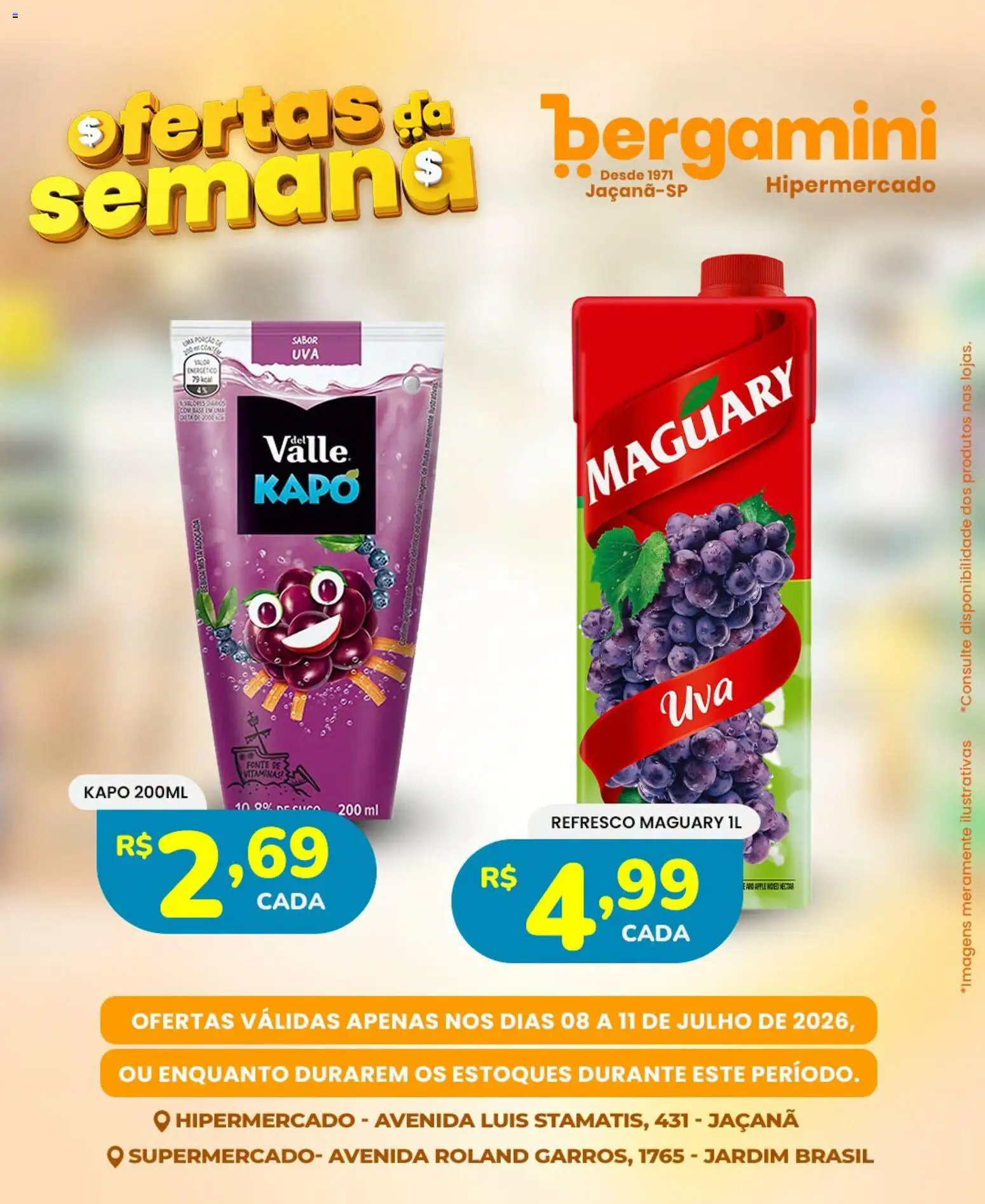 Supermercado Bergamini Folheto - válido de 08/07/2026 | Página: 13 | Produtos: Refresco, Energético, Base, Bebida