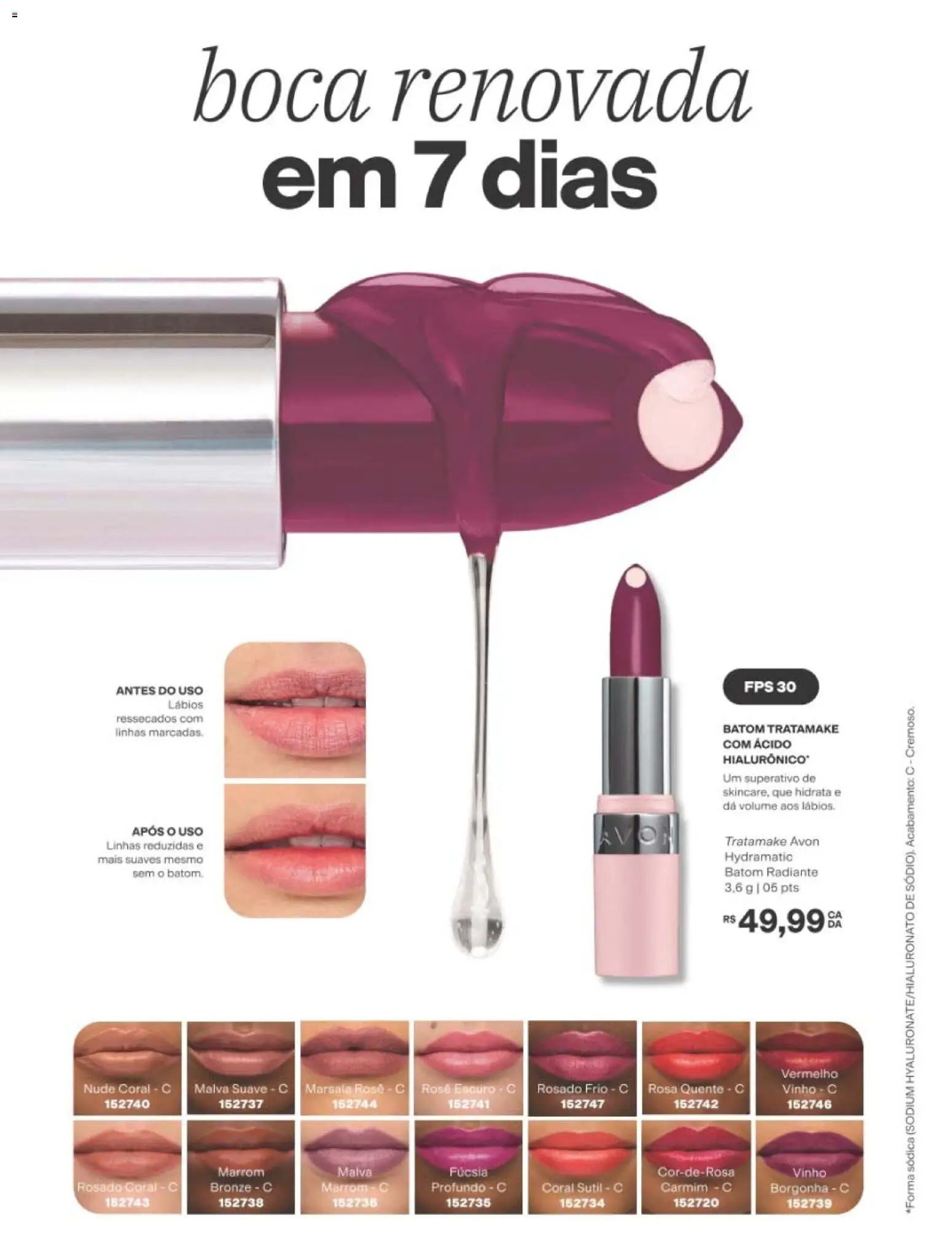Avon Folheto - válido de 10/08/2026 | Página: 154 | Produtos: Batom, Vinho