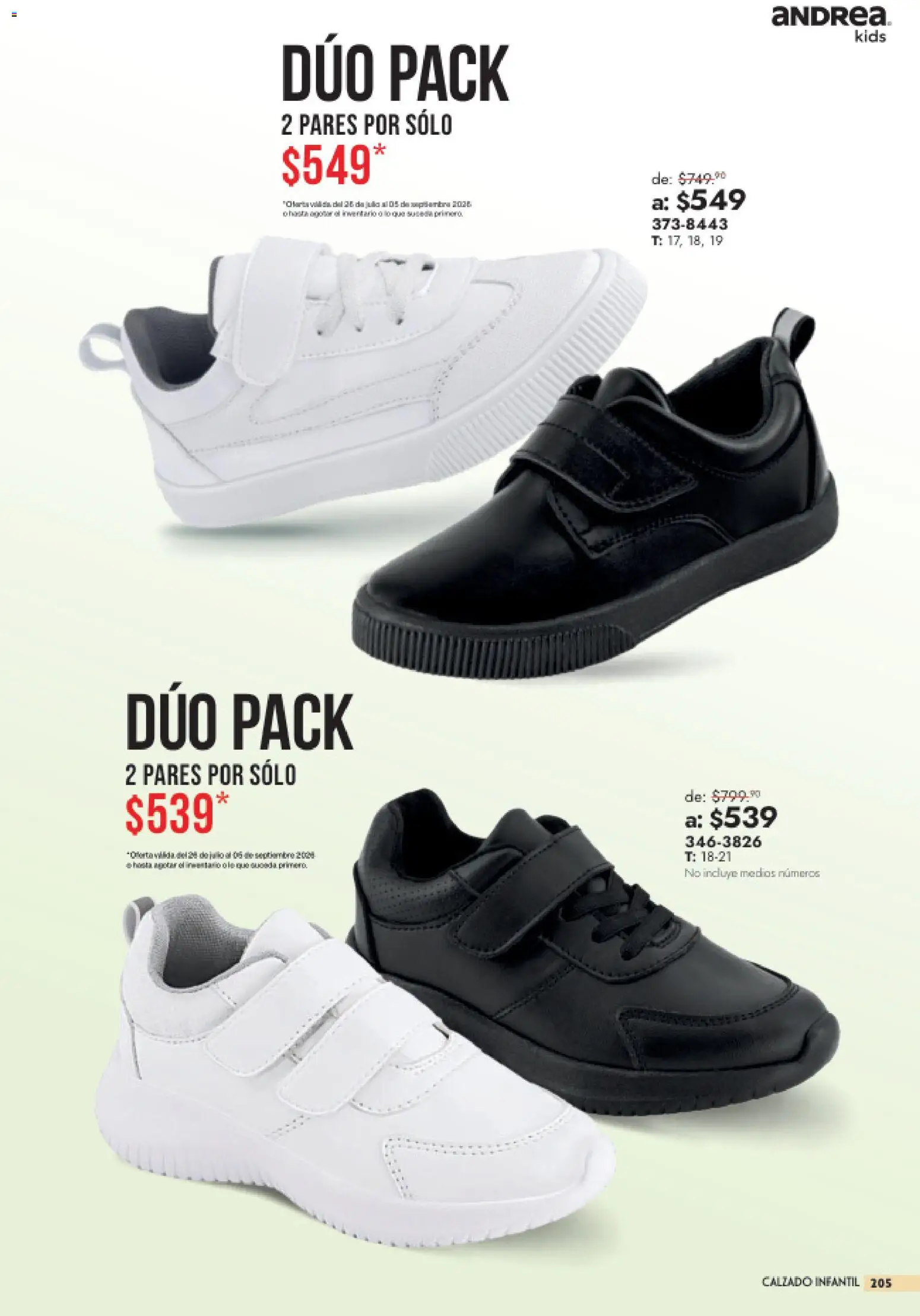 Nuevas ofertas de Andrea válidas en toda la República Mexicana desde el 26/07/2026. ¡Encuentra las mejores ofertas en Andrea catálogo Outlet! | Página: 205
