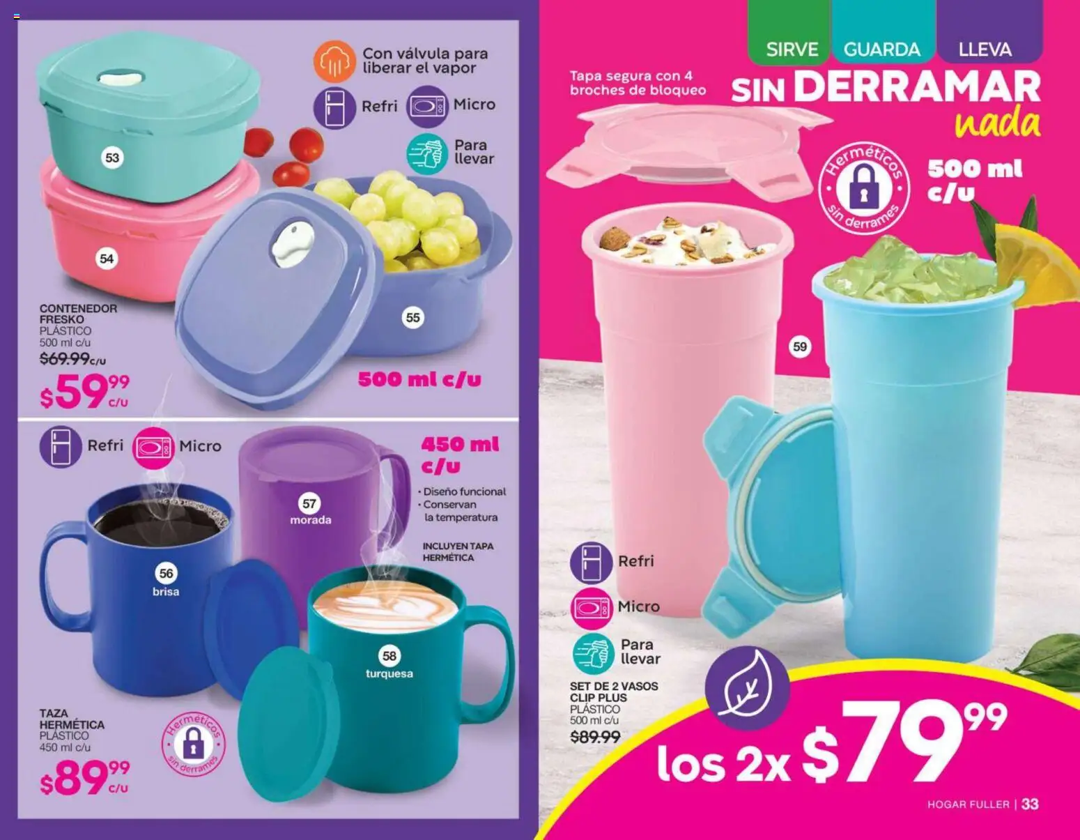 Nuevas ofertas de Fuller válidas en toda la República Mexicana desde el 02/09/2026. ¡Encuentra las mejores ofertas en Fuller campaña 11 2026! | Página: 18 | Productos: Taza, Válvula, Contenedor, Vasos
