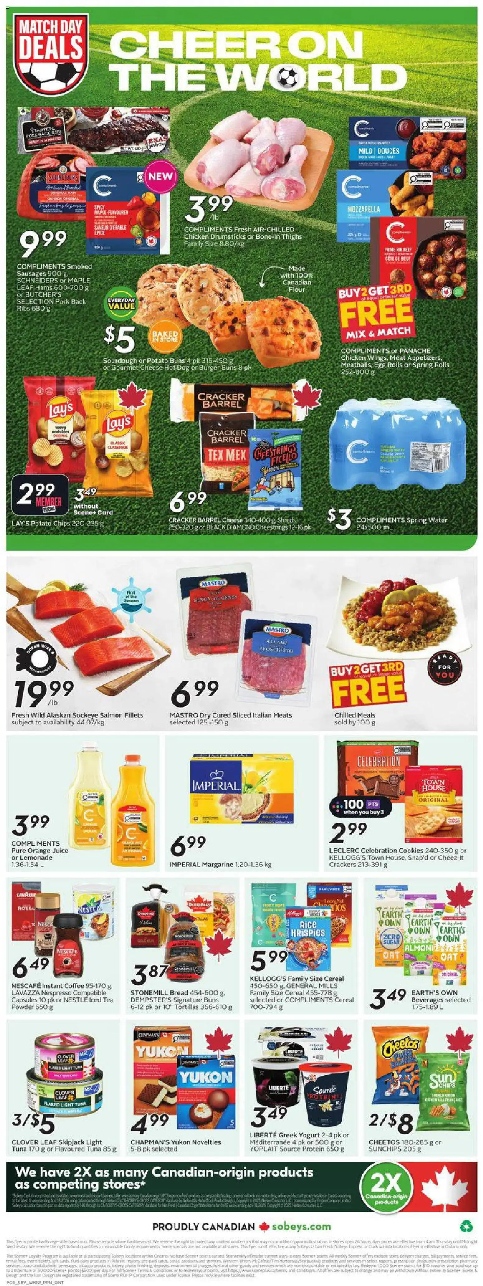 Sobeys flyer valid from Jul 16, 2026 | Page: 4 | Products: Rice, Beef, Chicken, Pork