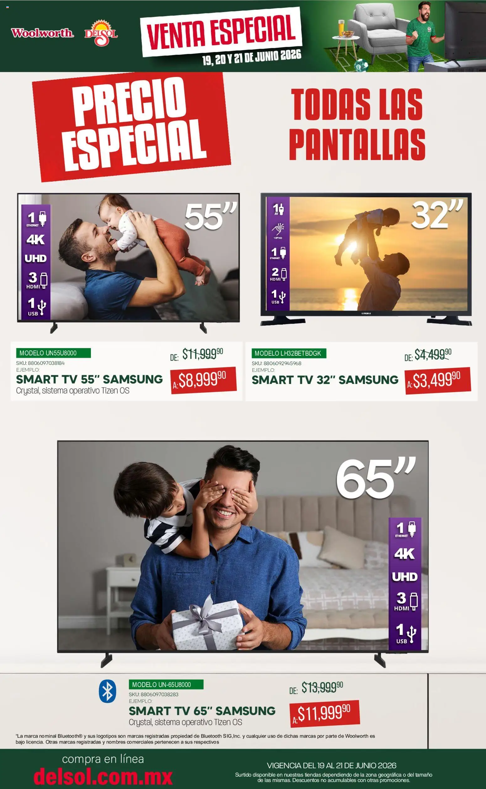 Nuevas ofertas de Del Sol y Woolworth válidas en toda la República Mexicana desde el 19.06.2026. ¡Encuentra las mejores ofertas en Del Sol y Woolworth catálogo! | Página: 4