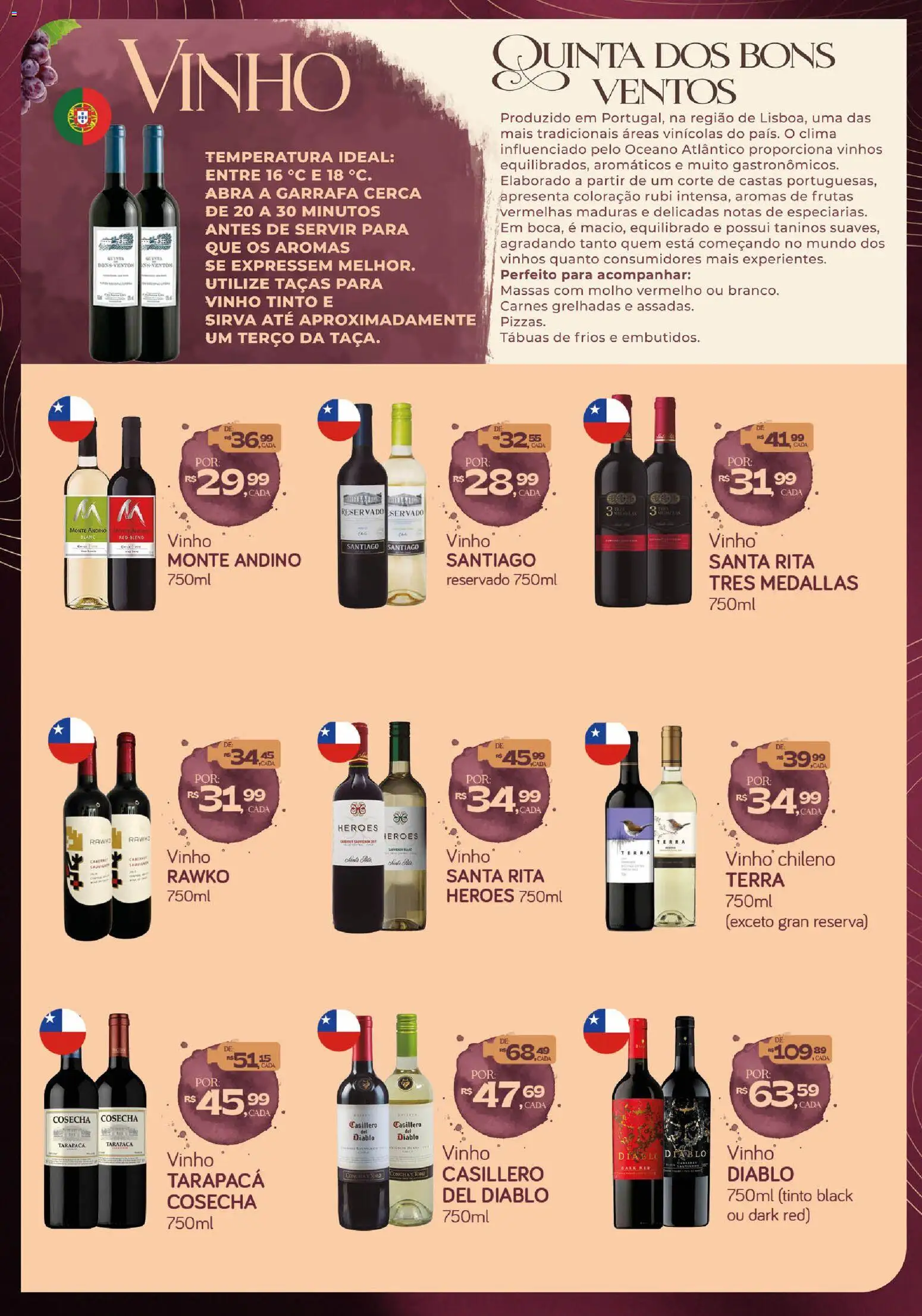 Cometa Supermercados Folheto - válido de 06/08/2026 | Página: 2 | Produtos: Frutas vermelhas, Cerca, Taças, Vinho tinto