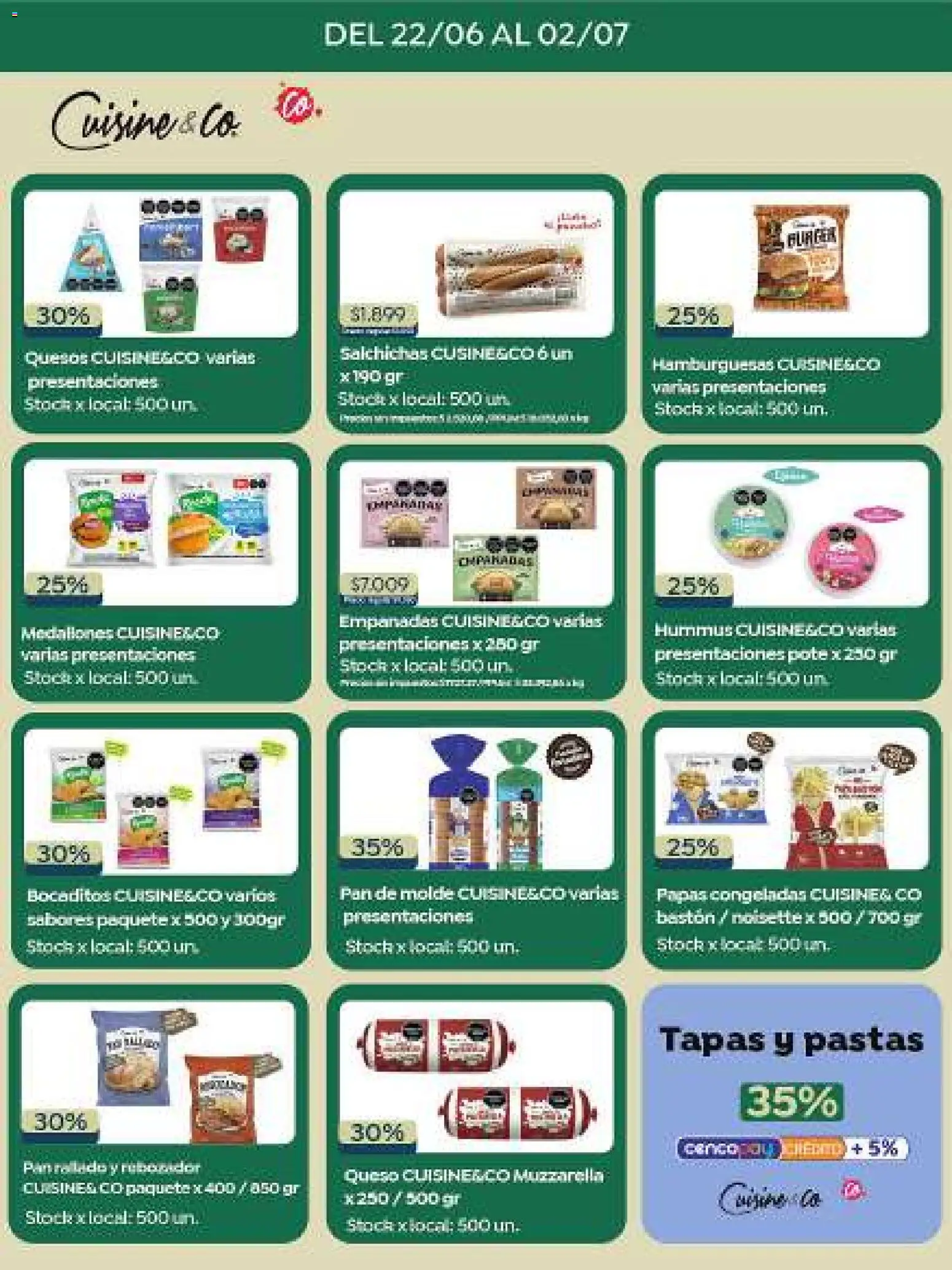 Jumbo - Especial Marcas Propias │ válido desde el 22/06/2026 | Página: 5 | Productos: Molde, Muzzarella, Queso, Pan