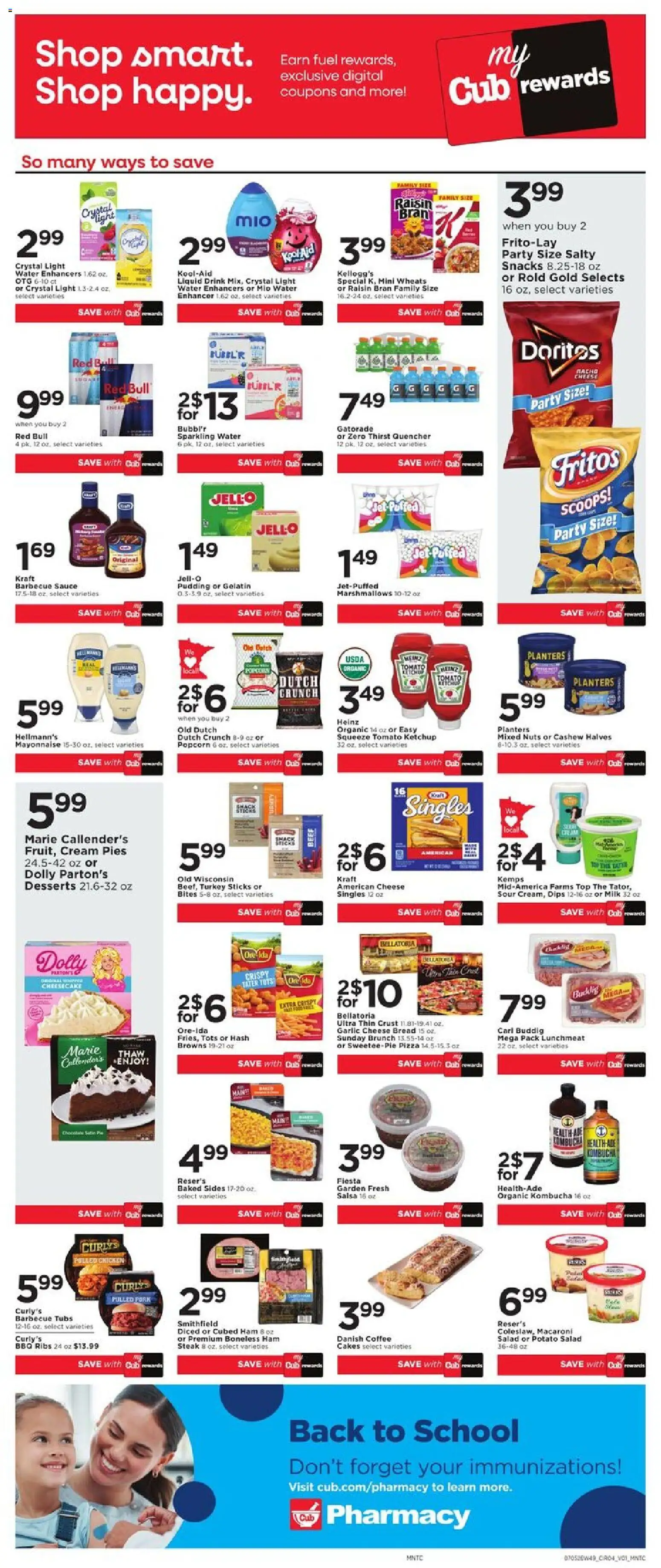 Cub Foods Weekly Ad - valid from 07/05/2026 | Page: 4 | Products: Ham, Pork, Sauce, Cheesecake