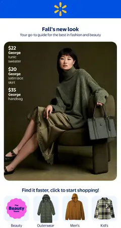 Preview of Walmart flyer - Fall into style from shop Walmart valid from Sep 10, 2026