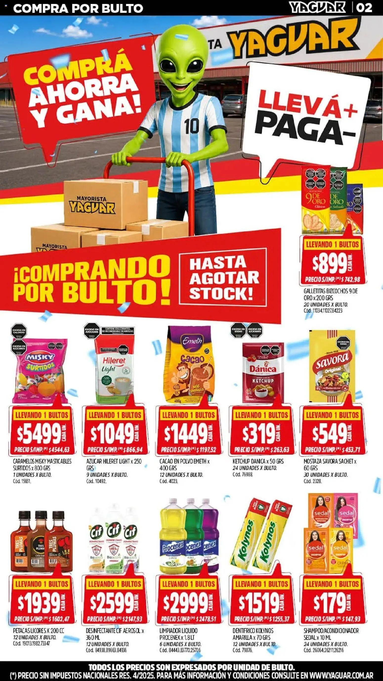 Yaguar - Oferta Semanal General Roca │ válido desde el 06/07/2026 | Página: 3 | Productos: Mostaza, Cacao, Limpiador, Crema