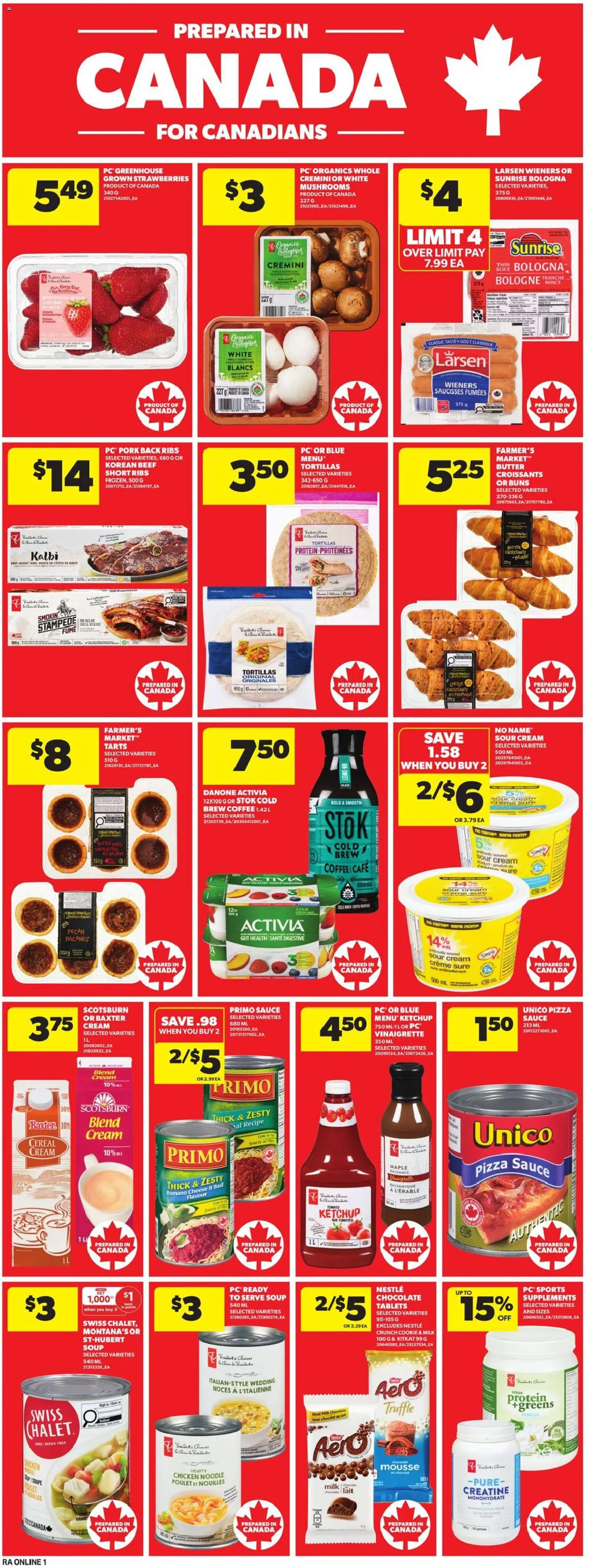 Atlantic Superstore flyer valid from 16.04.2026 | Page: 10 | Products: Sour cream, Strawberries, Butter, Cheese