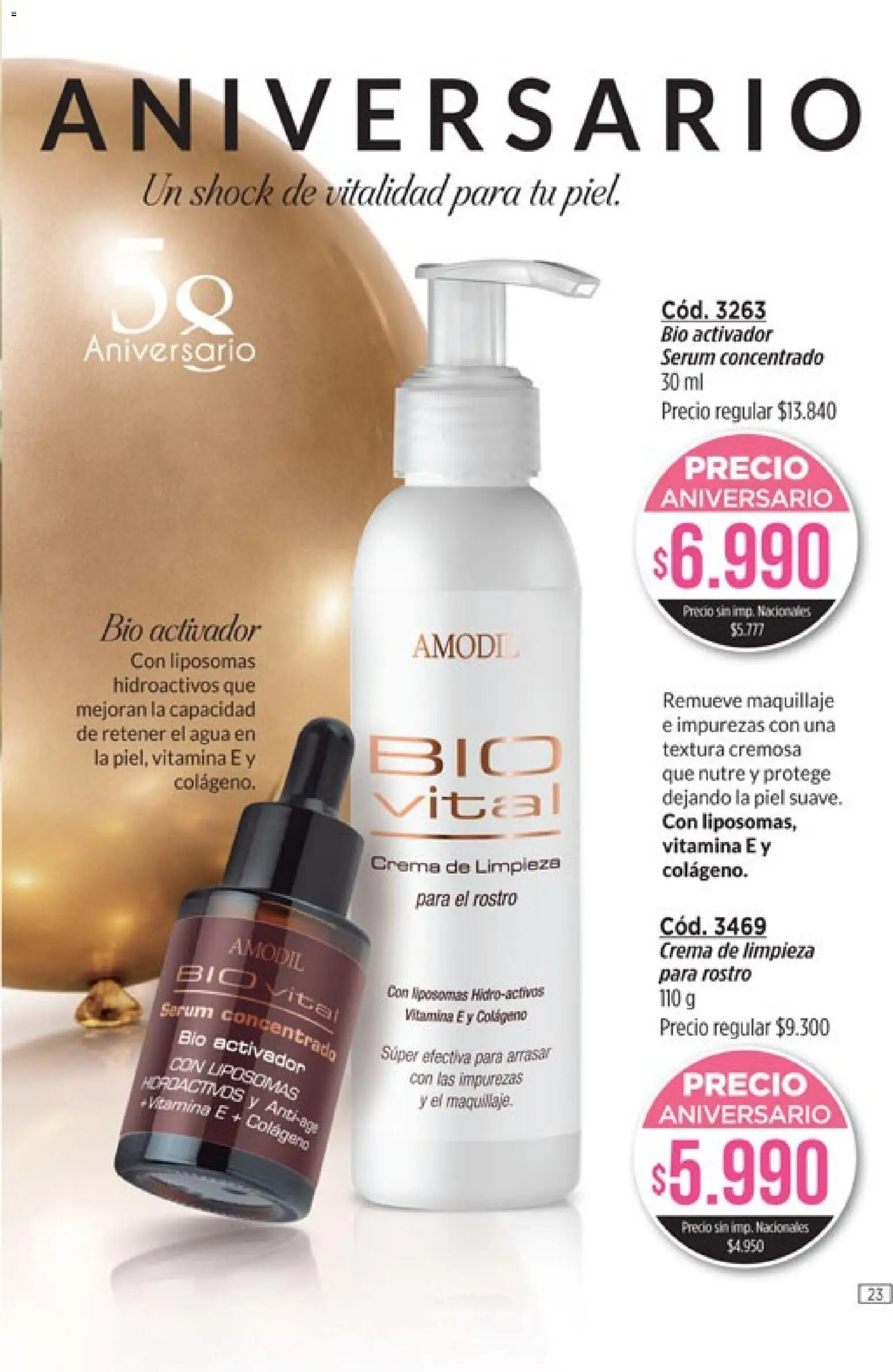 Amodil - Campaña 10 │ válido desde el 01.06.2026 | Página: 23 | Productos: Maquillaje, Crema de limpieza, Agua, Crema