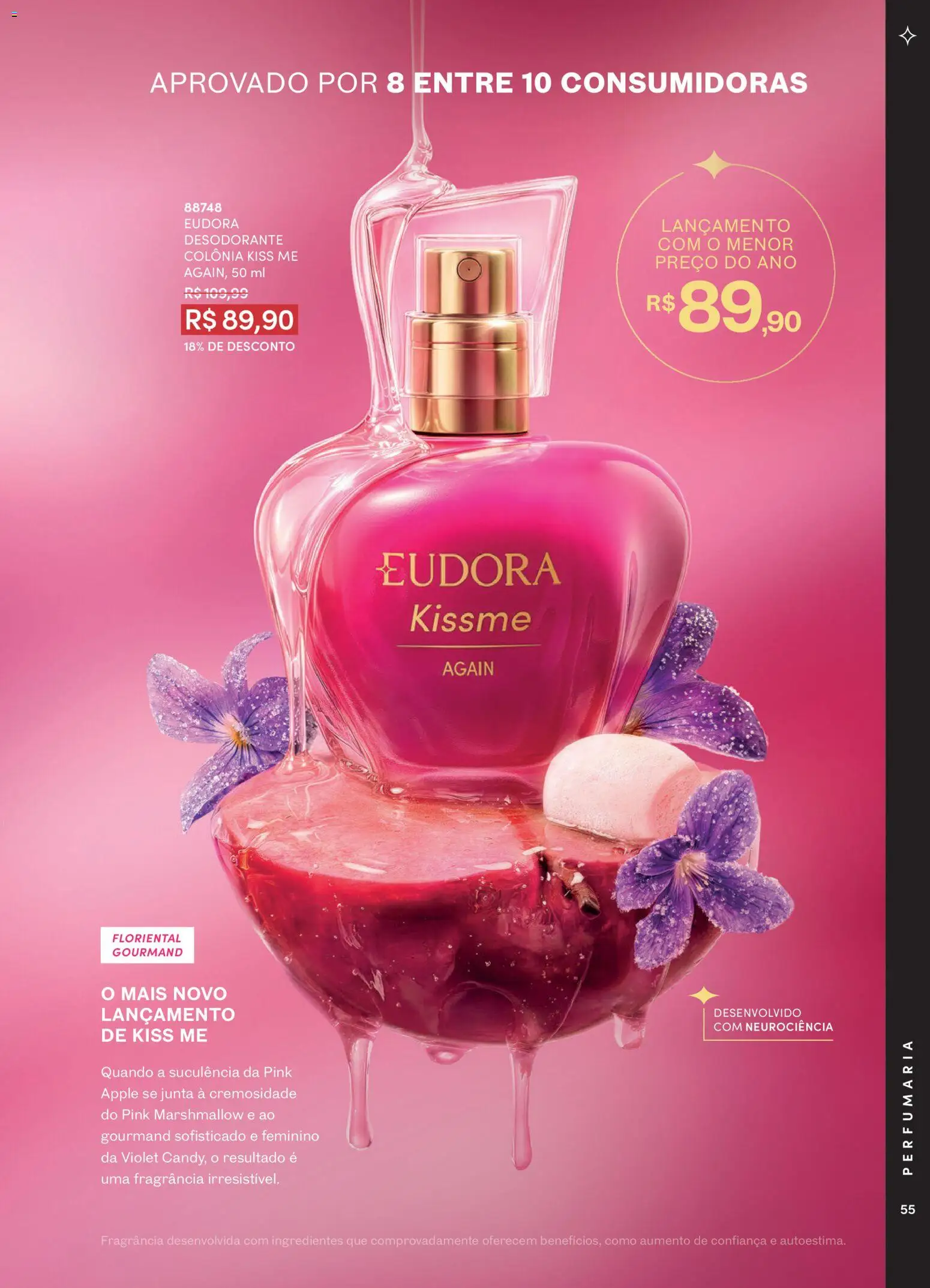 Eudora Folheto - válido de 15/07/2026 | Página: 58 | Produtos: Fragrância, Desodorante