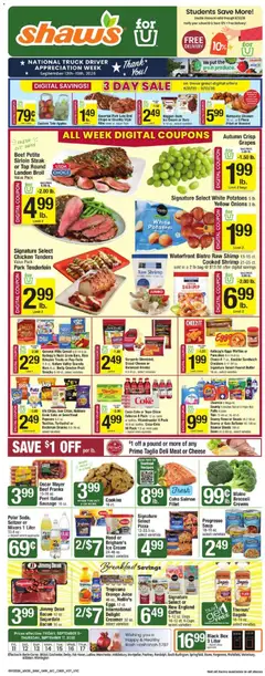 Preview of Shaw's weekly ads valid from 09/11/2026