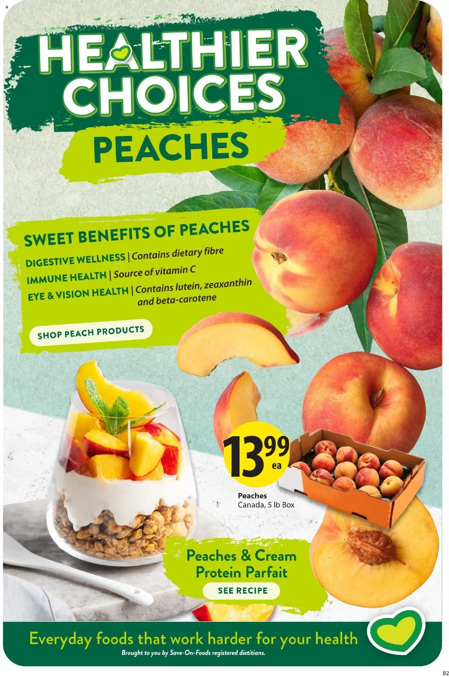 Save on foods flyer valid from Aug 13, 2026 | Page: 4 | Products: Cream, Dessert, Smoothie, Prosciutto