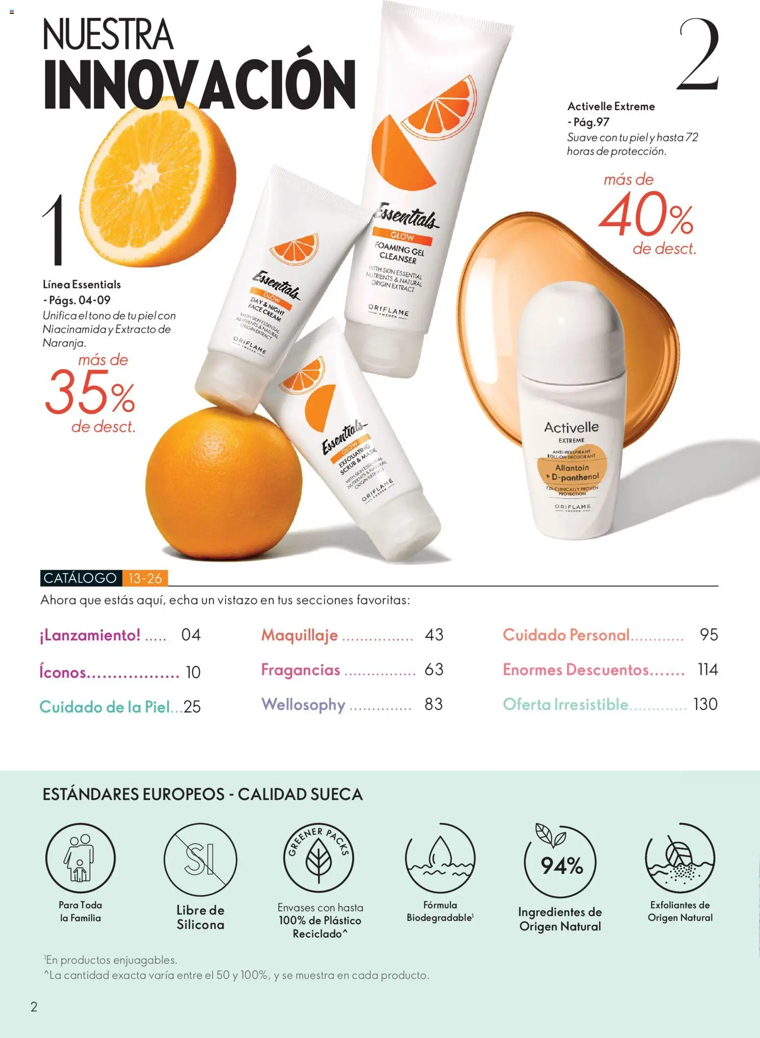 Oriflame catálogo │ válido desde el 11.09.2026 | Página: 2 | Productos: Maquillaje, Ingredientes