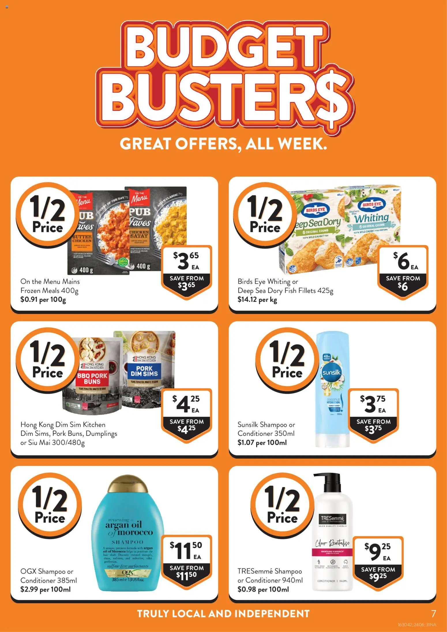 Foodworks catalogue - valid from 24/06/2026 | Page: 7 | Products: Butter, Oil, Fish, Argan oil