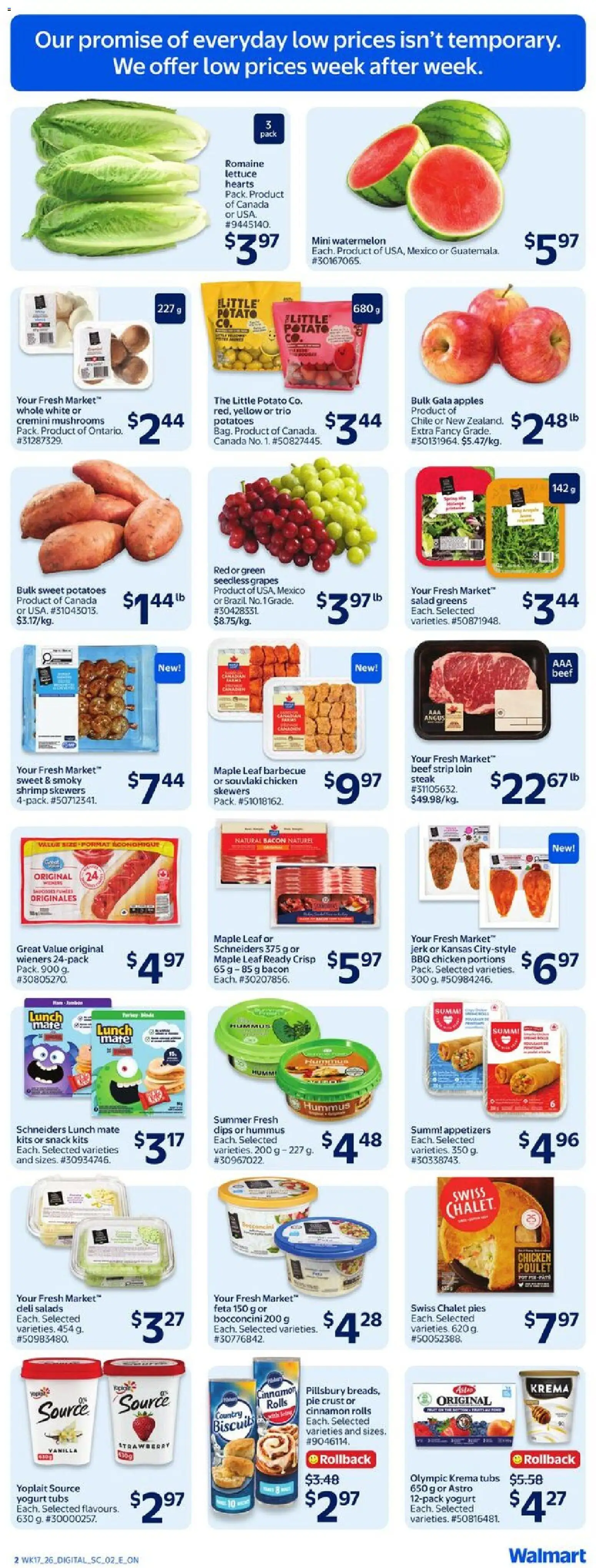 Walmart flyer valid from 21.05.2026 | Page: 5 | Products: Beef, Potatoes, Yogurt, Chicken