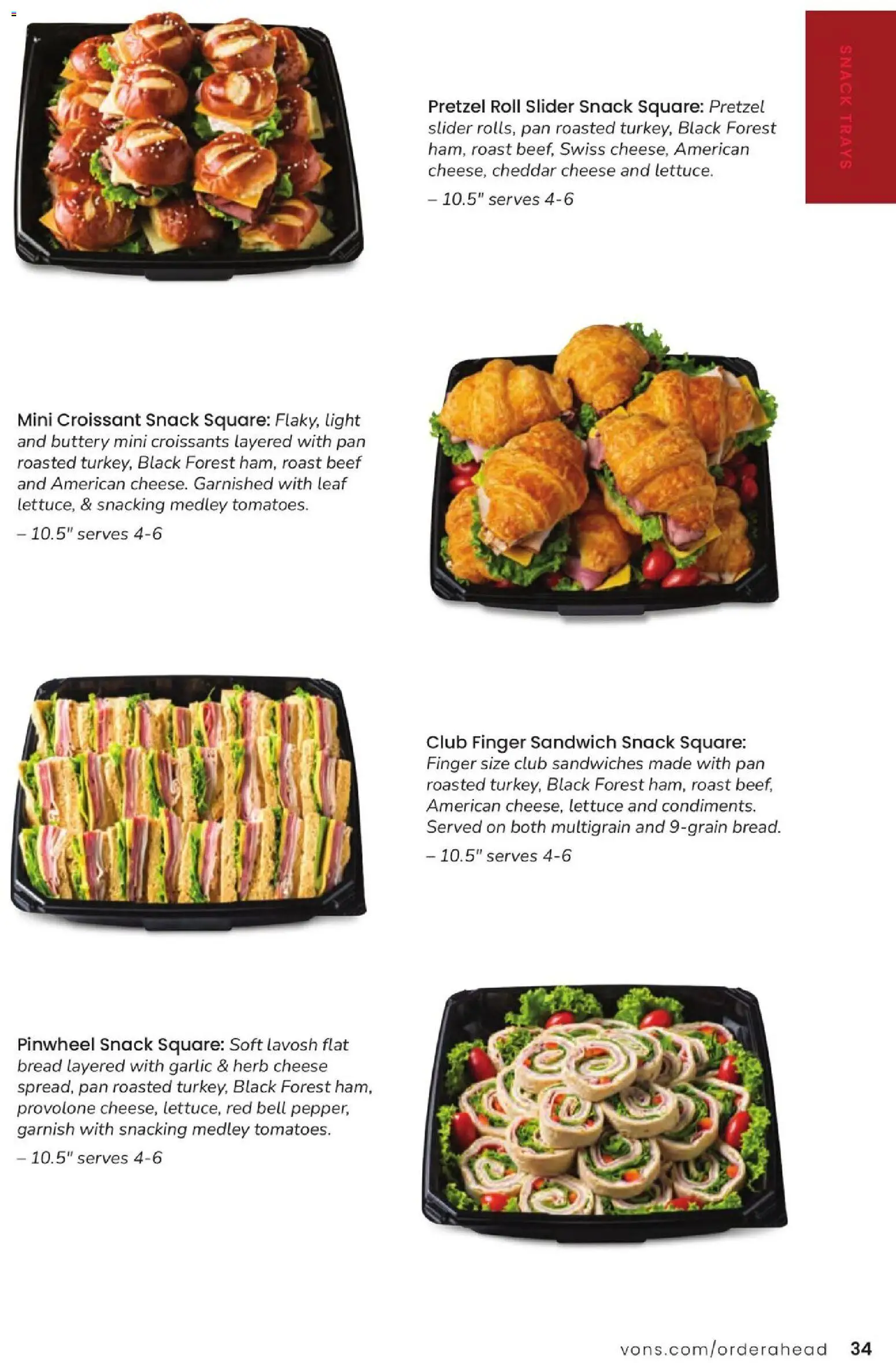 Vons Entertaining Guide - valid from 10/01/2025 | Page: 35 | Products: Lettuce, Croissant, Beef, Croissants