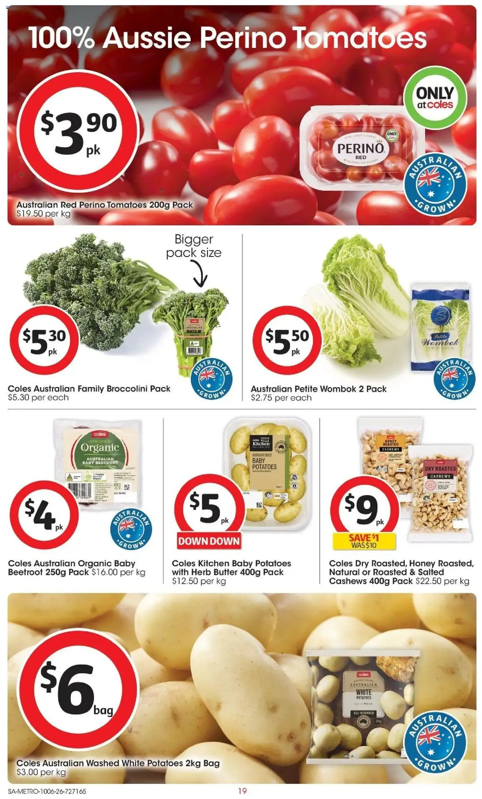 Coles catalogue - valid from 10.06.2026 | Page: 19 | Products: Herb, Honey, Beetroot, Bag