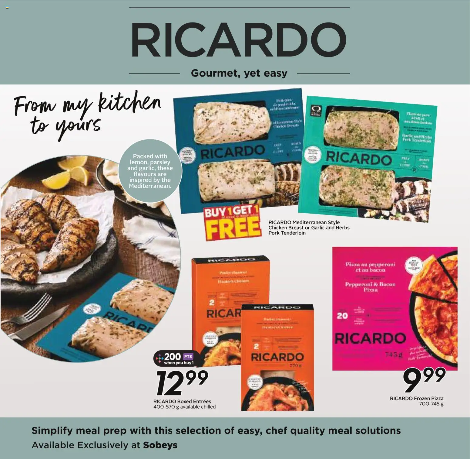 Sobeys flyer valid from 11.06.2026 | Page: 20 | Products: Pizza, Chicken, Pork