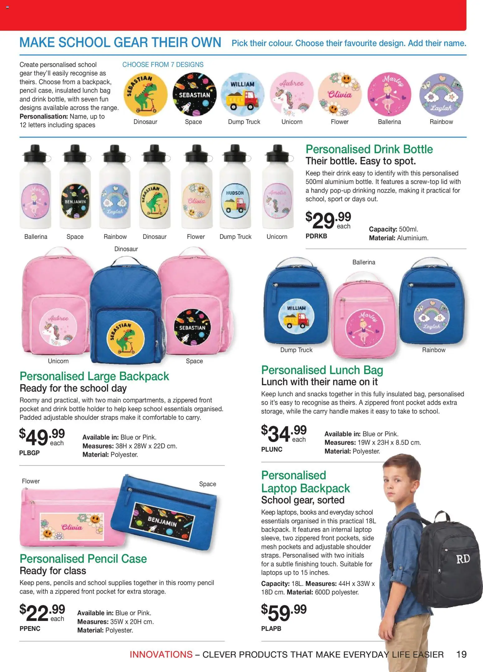 Innovations catalogue - valid from 23/09/2026 | Page: 19 | Products: Backpack, Case, Bag, Pencil