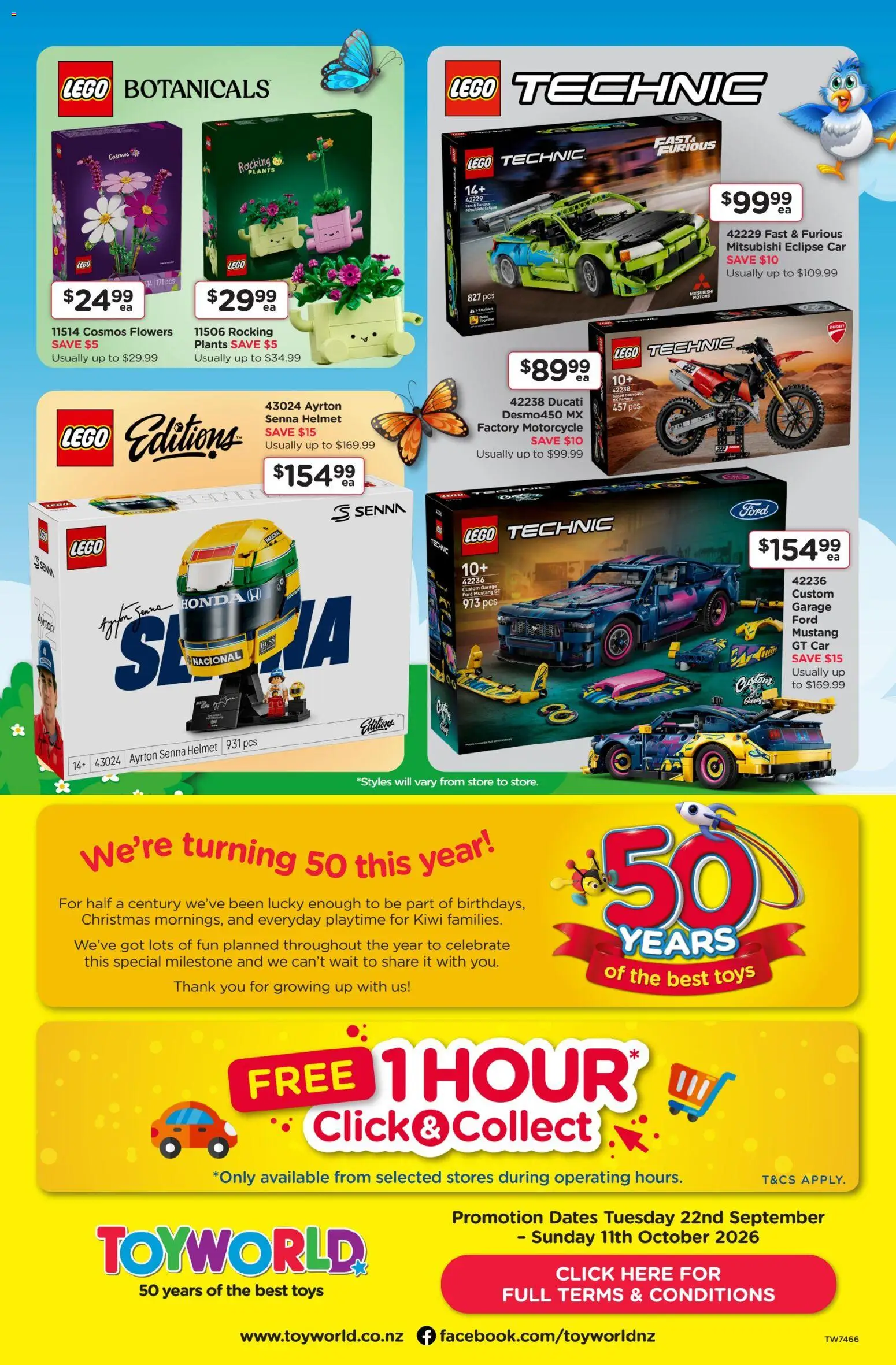 Toyworld catalogue - valid from 22/09/2026 | Page: 16 | Products: Flowers, Kiwi, LEGO, Toys