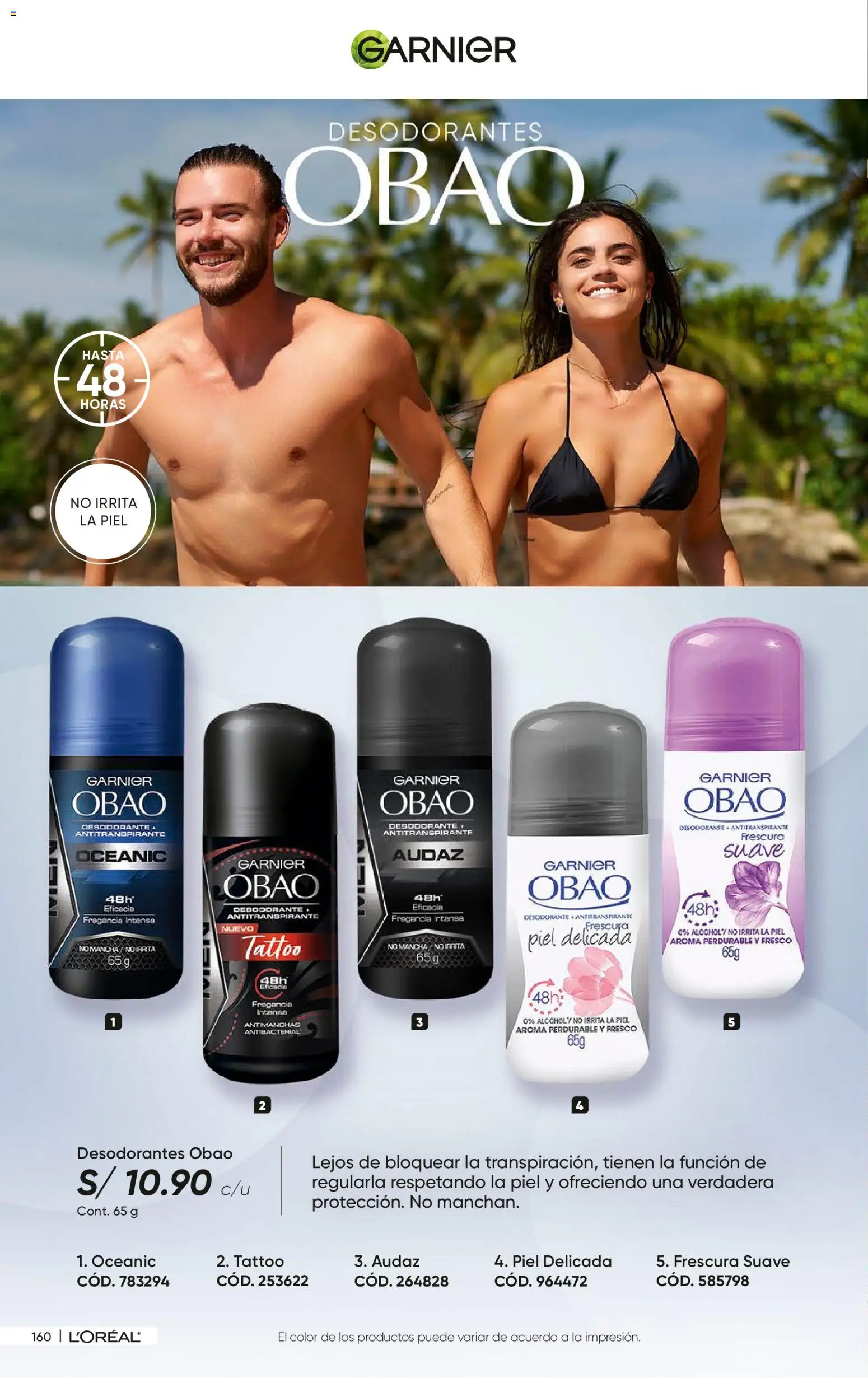 Catálogo Azzorti válido desde 27/07/2026 | Página: 162 | Productos: Desodorante, Antitranspirante, Fragancia