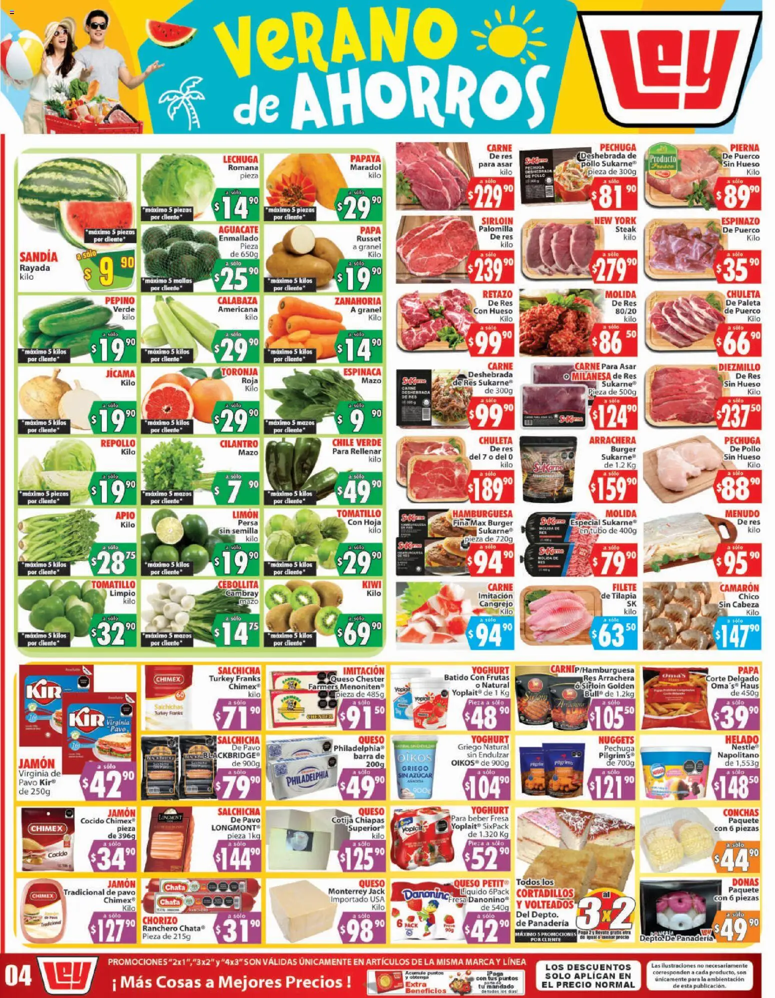 Nuevas ofertas de Casa Ley válidas en toda la República Mexicana desde el 04/08/2026. ¡Encuentra las mejores ofertas en Casa Ley folleto Autoservicio! | Página: 1 | Productos: Papa, Sandía, Aguacate, Chorizo