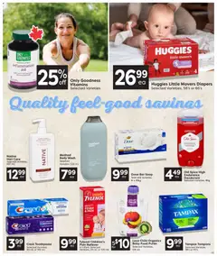 Preview of Quality Foods weekly flyer / circulaire from shop Quality Foods valid from Sep 24, 2026 | Page: 13 | Products: Coconut, Body wash, Deodorant, Tampons