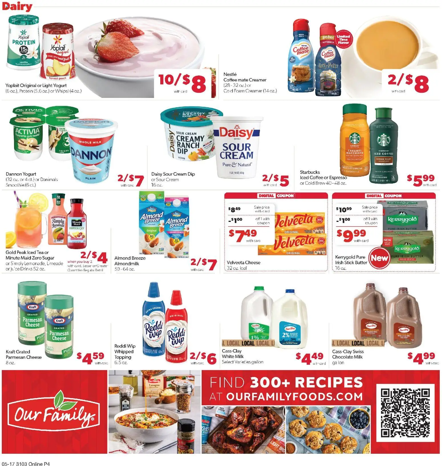 Family Fare Weekly Ad - ND - valid from 17.05.2026 | Page: 12 | Products: Milk, Cheese, Yogurt, Cream