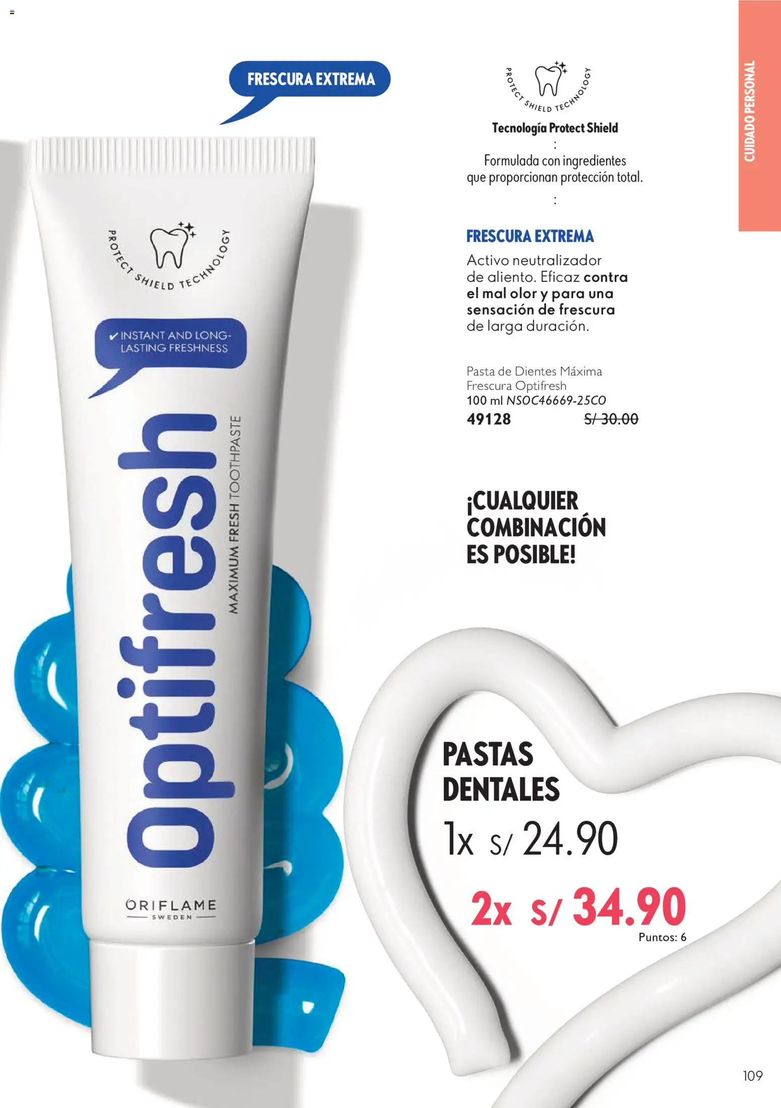 Catálogo Oriflame válido desde 12/09/2026 | Página: 109 | Productos: Pasta, Ingredientes, Pastas