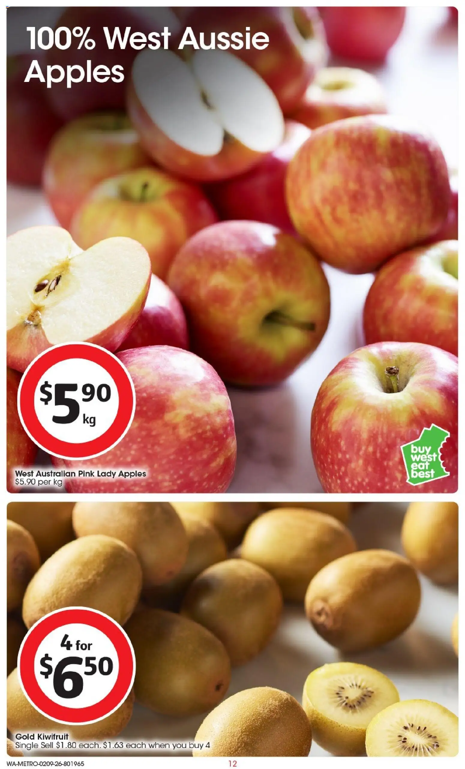 Coles catalogue - valid from 02/09/2026 | Page: 13 | Products: Apples, Kiwifruit