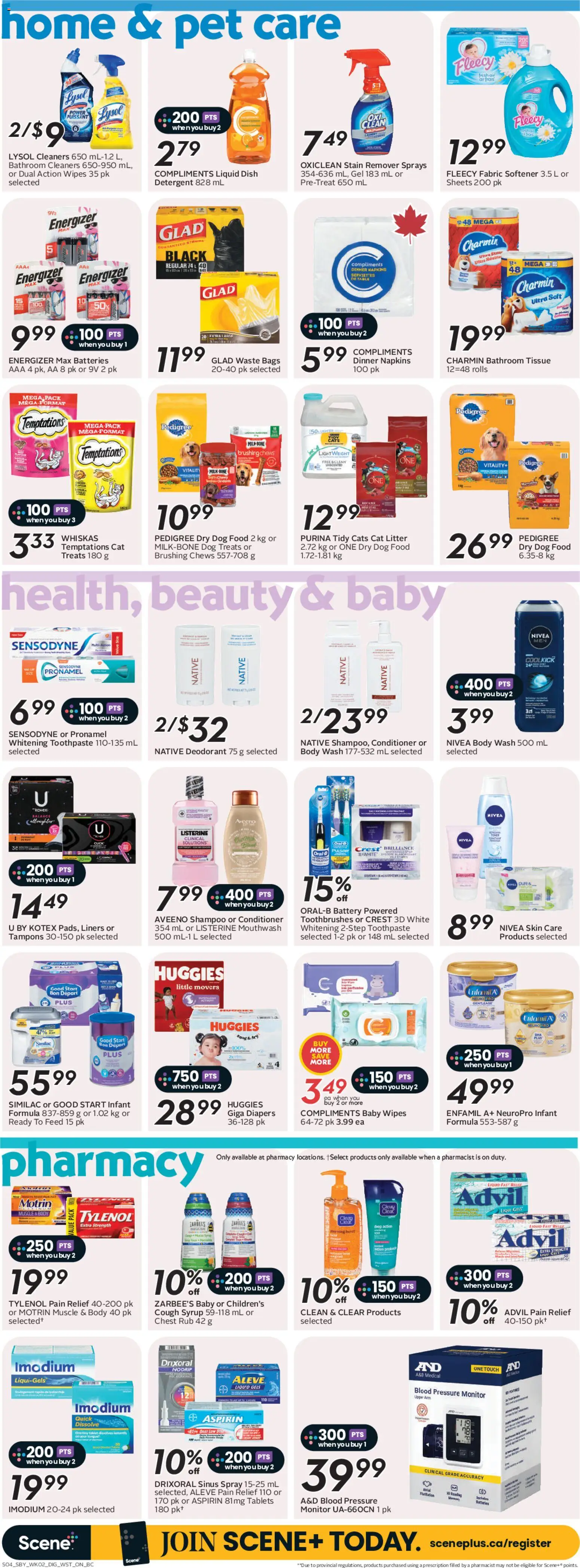 Safeway flyer valid from 07.05.2026 | Page: 14 | Products: Shampoo, Body wash, Deodorant, Battery