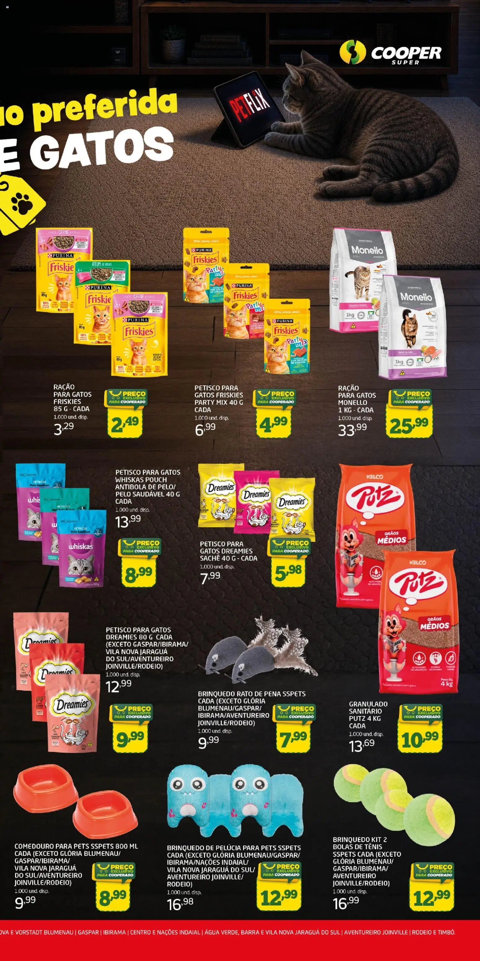 Cooper Folheto - válido de 26/08/2026 | Página: 4 | Produtos: Comedouro, Ração para gatos, Granulado, Atum