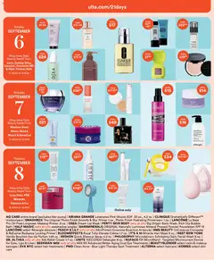 Preview of Ulta Beauty weekly ads valid from 08/28/2026 | Page: 5 | Products: Pump, Hair mask, Milk, Vanilla