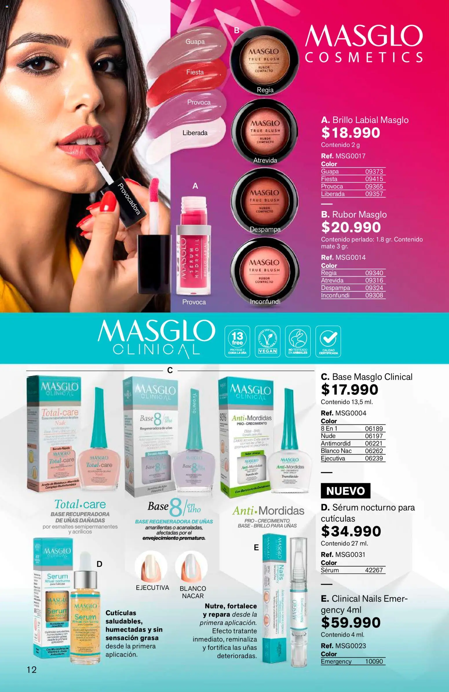 Leonisa revista - valida desde el 15/07/2026 | Página: 12 | Productos: Rubor, Serum, Brillo