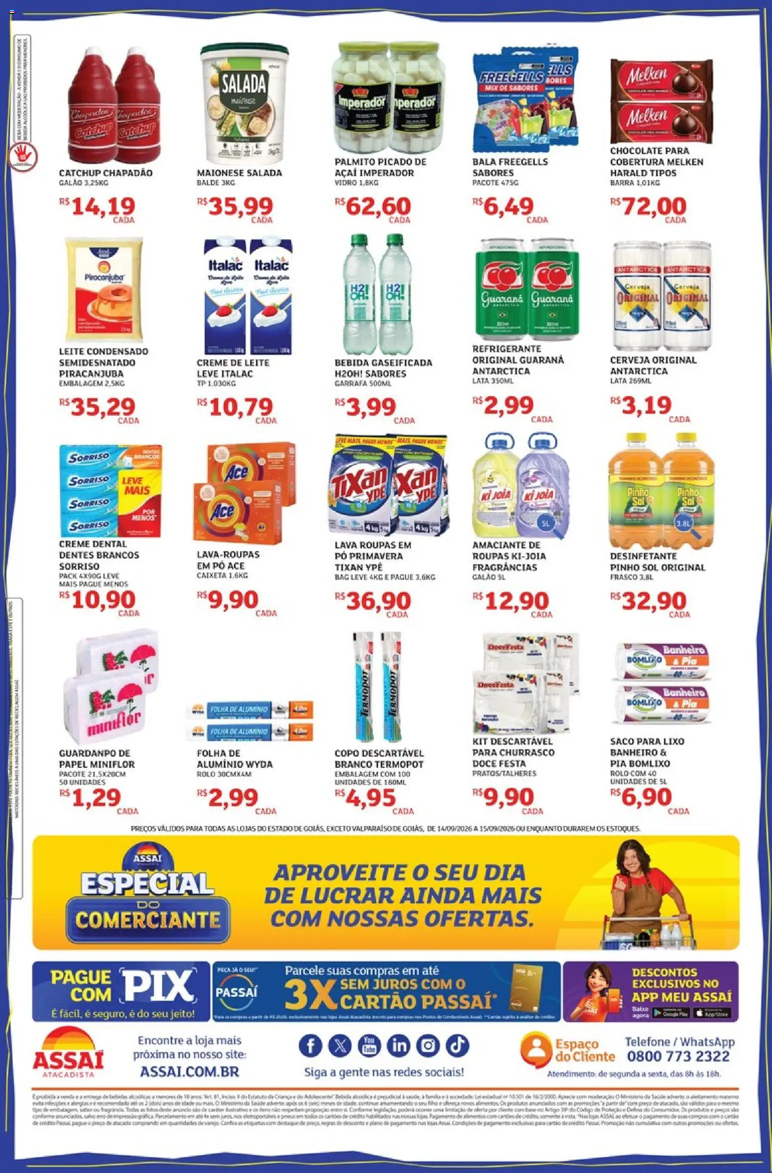 Assaí Atacadista Folheto - válido de 14/09/2026 | Página: 2 | Produtos: Pó, Rolo, Chocolate, Doce