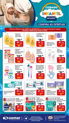 Semar Supermercado ofertas Cuidado Infantil - Pré-Visualização do folheto da loja Semar Supermercado, válido de 18/08/2026