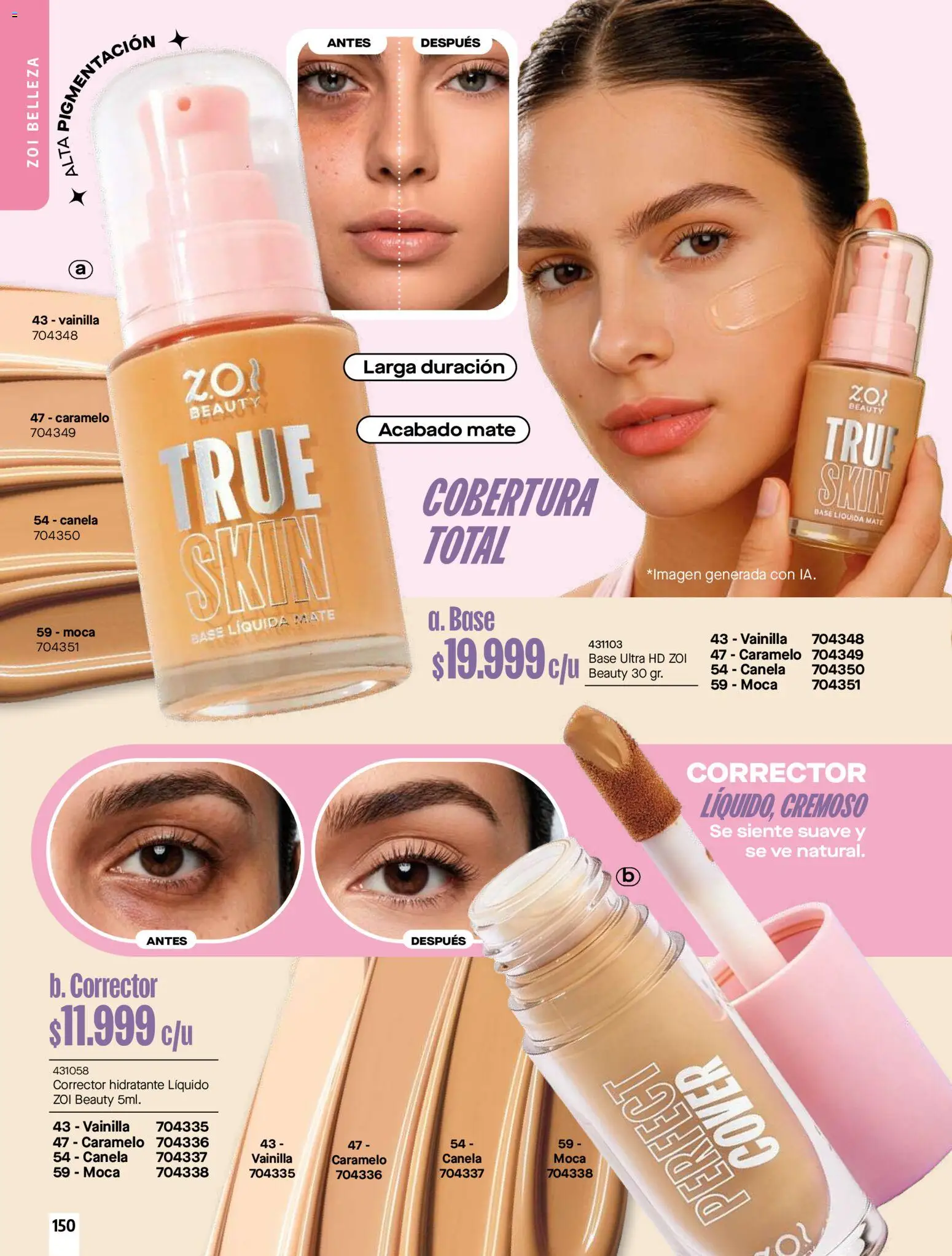 Carmel revista - valida desde el 01/10/2026 | Página: 150 | Productos: Vainilla, Corrector