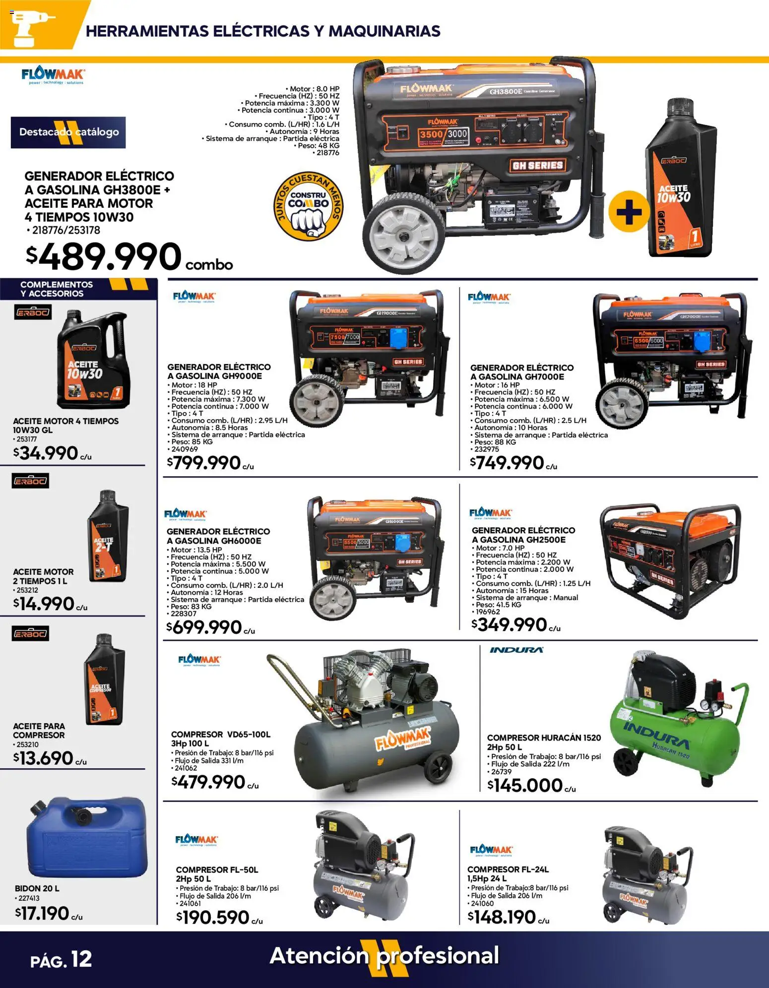 Construmart Ofertas │ válido desde el 31.07.2026 | Página: 12 | Productos: Peso, Bidón, Aceite, Compresor