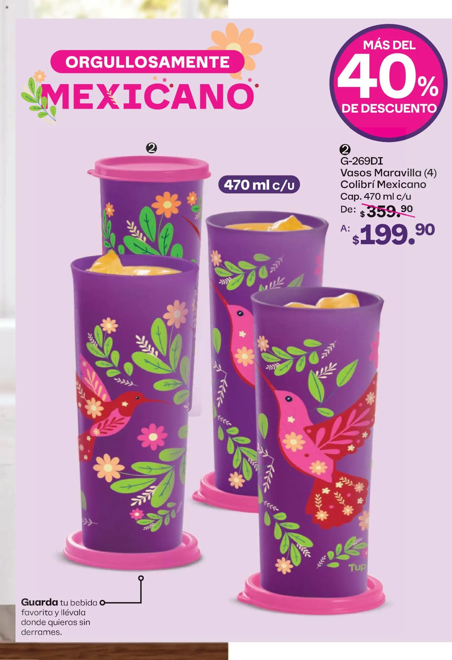 Nuevas ofertas de Tupperware válidas en toda la República Mexicana desde el 10/08/2026. ¡Encuentra las mejores ofertas en Tupperware catálogo! | Página: 5 | Productos: Vasos